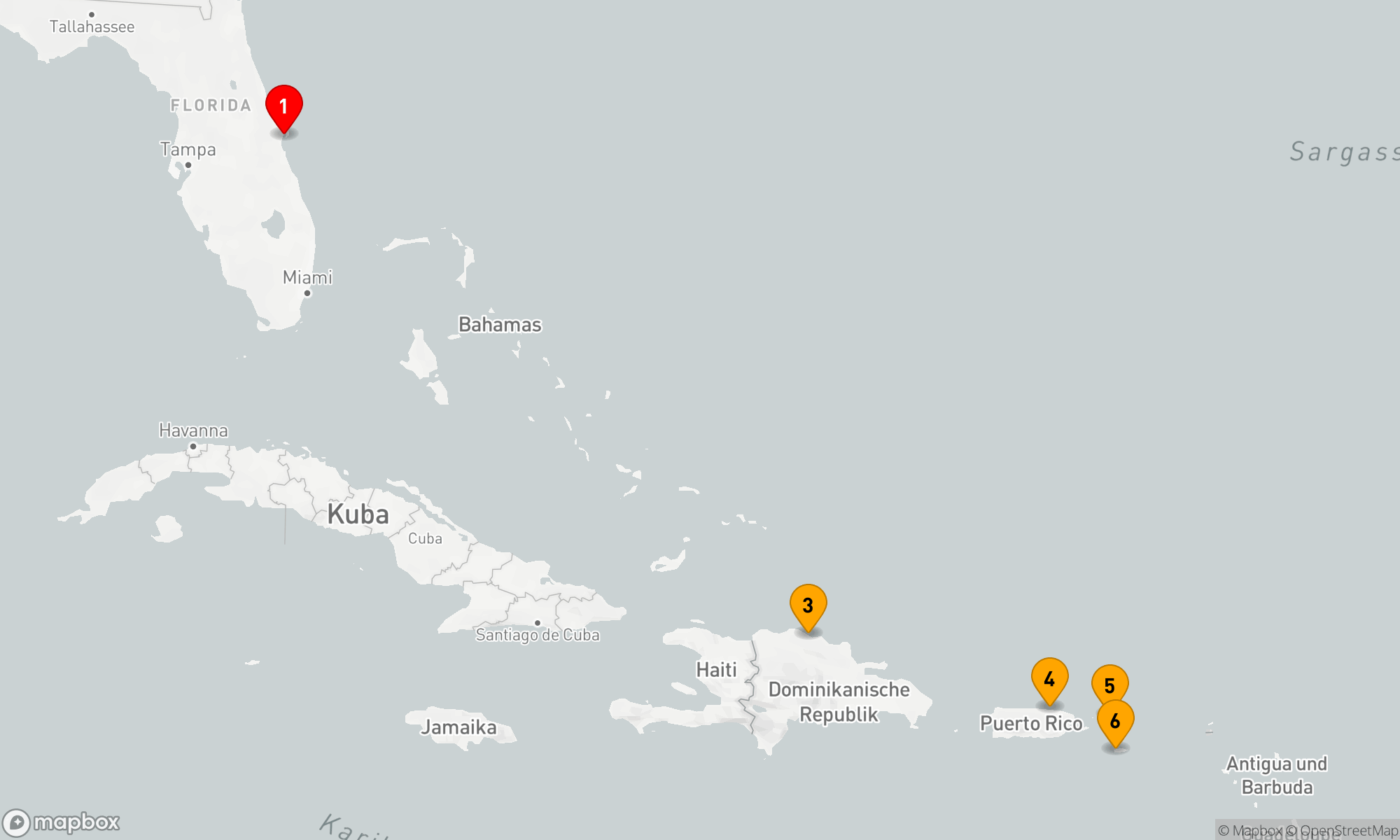 Route 8 Nächte - KREUZFAHRT IN DER ÖSTLICHEN KARIBIK
