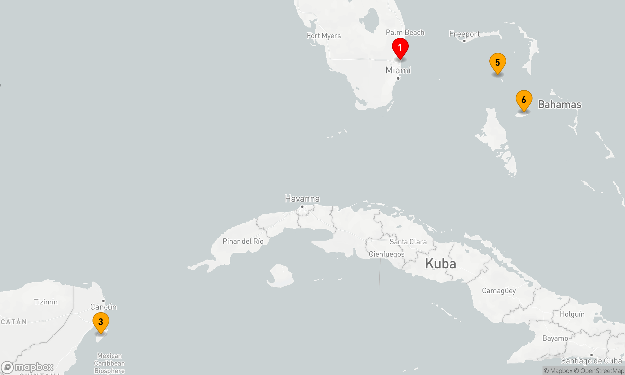 Route 6 Nächte - WESTLICHE KARIBIK & PERFEKTER TAG