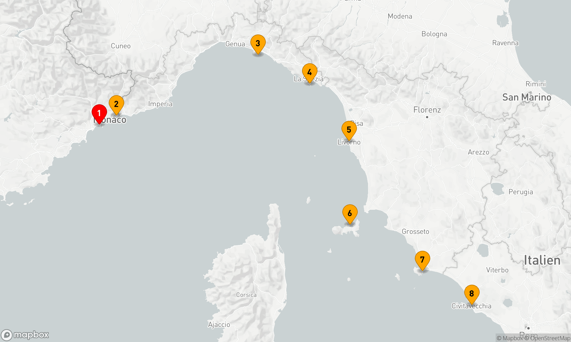 Route 7 Nächte - Mediterrane Glanzlichter