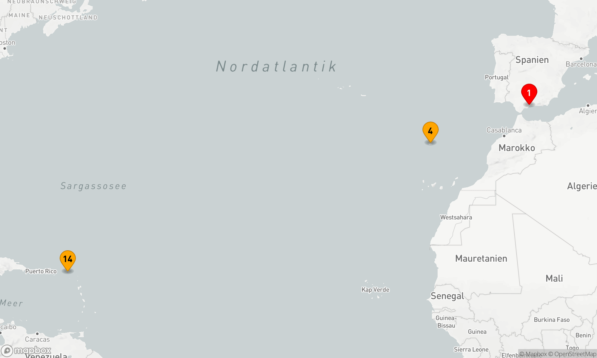 Route 13 Nächte - Atlantische Traumreise