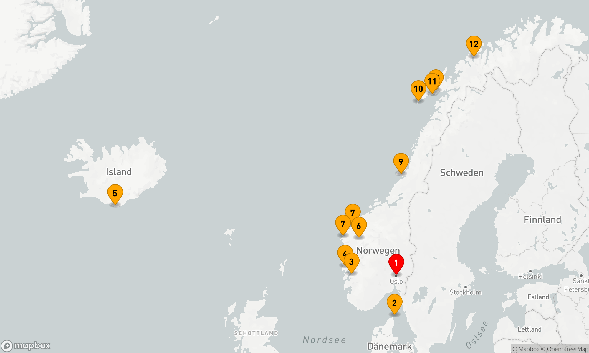 Route 11 Nächte - Norwegische Fjordträume