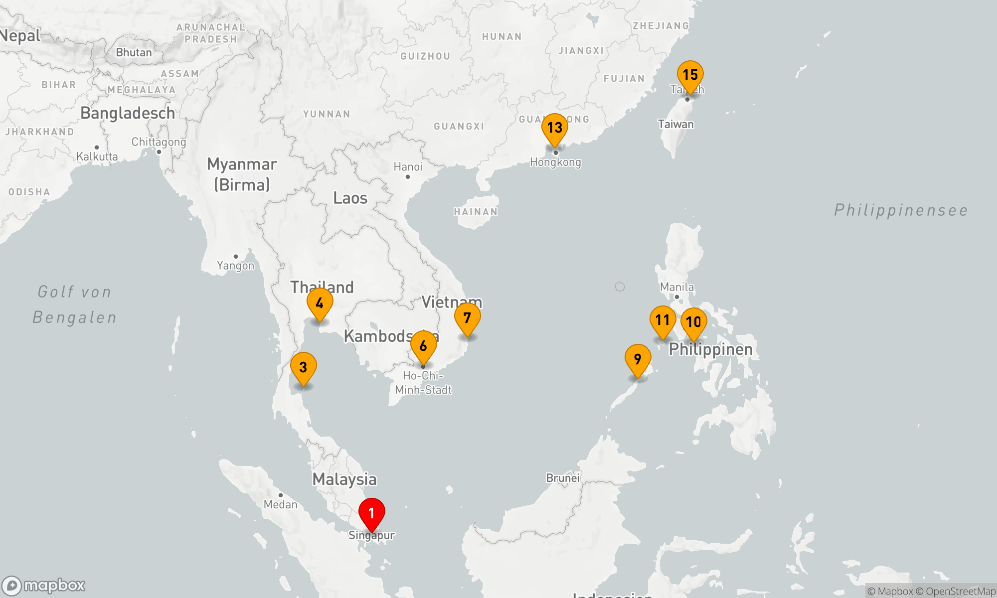 Route 14 Nächte - Rundreise durch Südostasiens Perlen