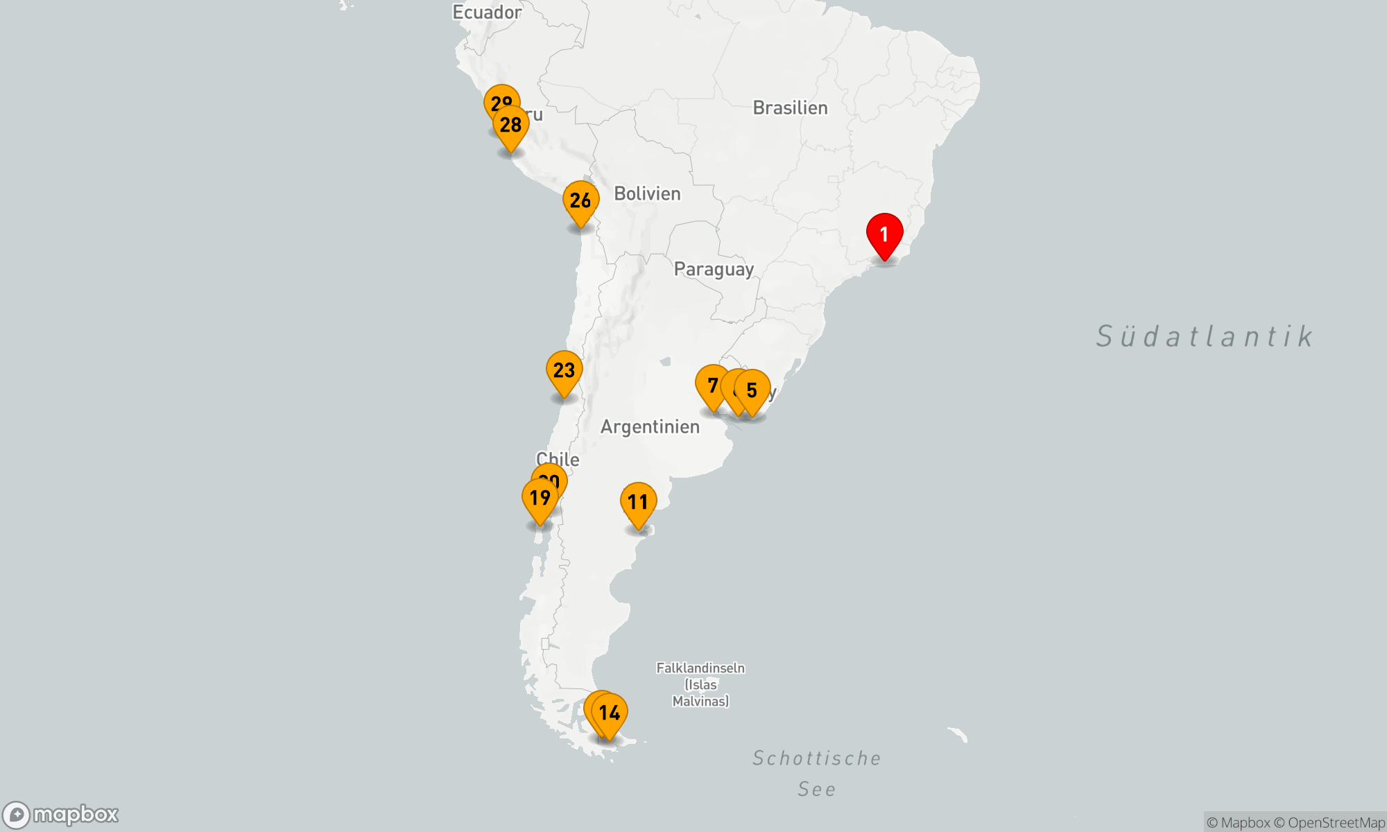 Route 28 Nächte - Kurs Feuerland & Kap Hoorn