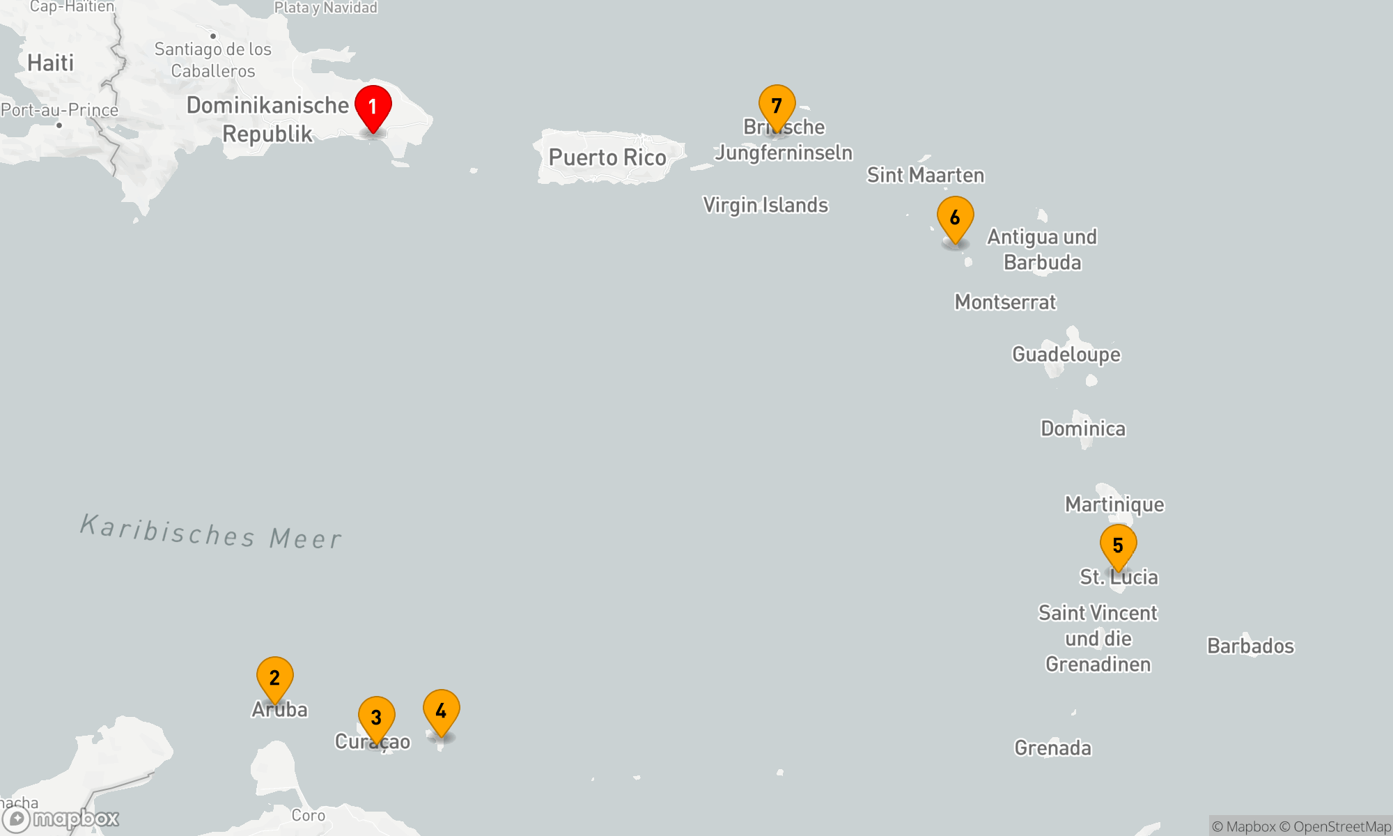 Route 7 Nächte - Karibische Inselentdeckungen