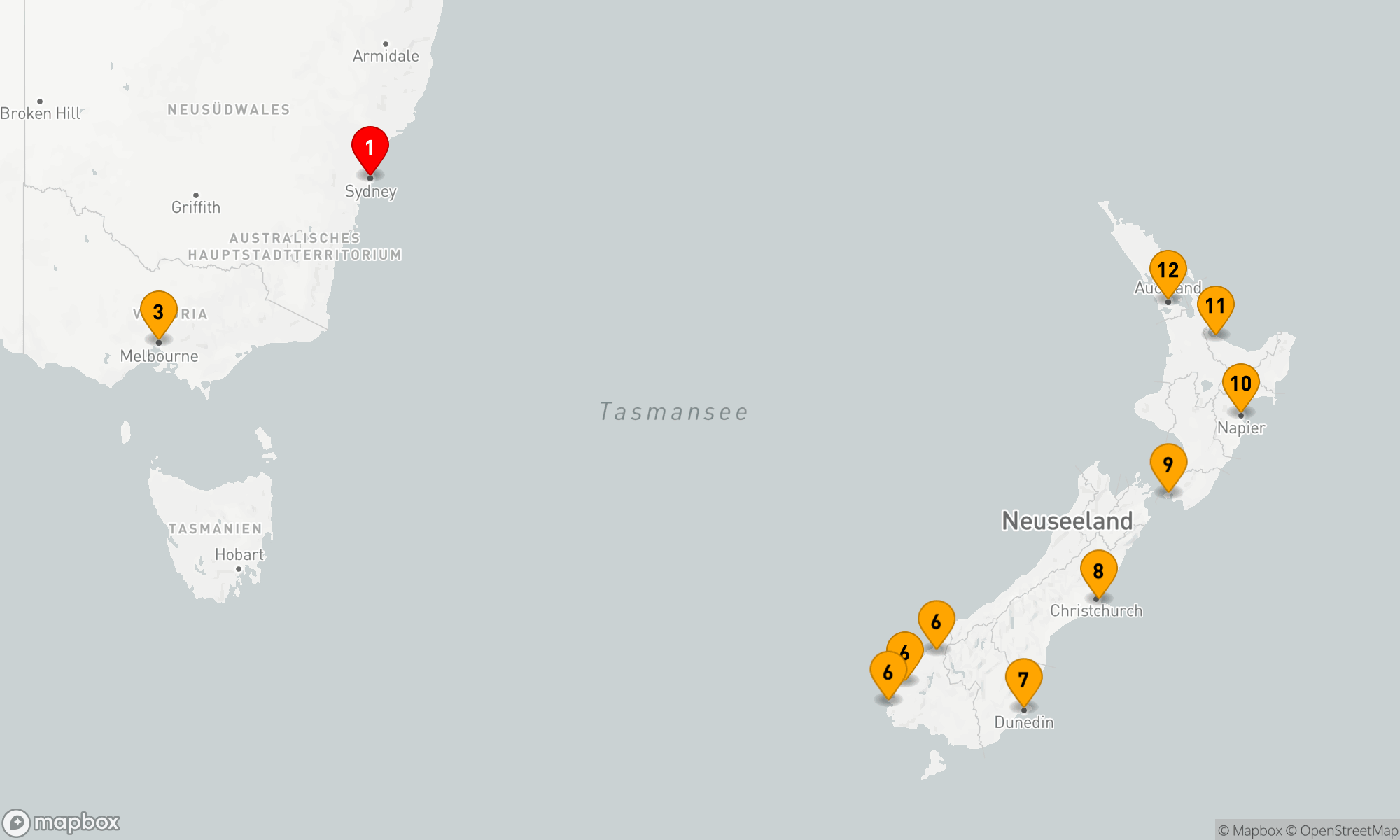 Route 11 Nächte - Abenteuer der Südlichen Meere