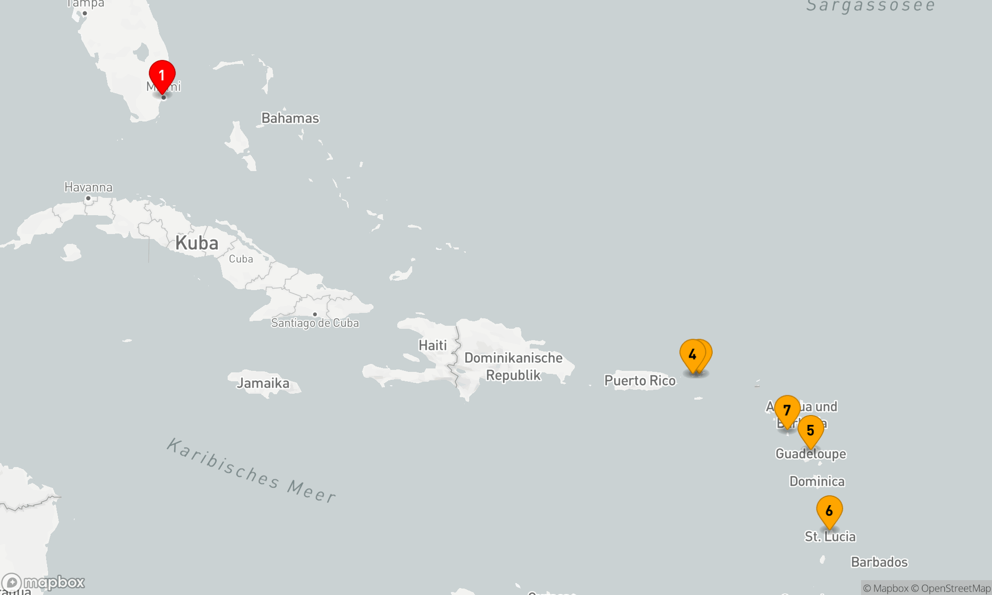 Route 10 Nächte - Karibische Entdeckungsreise ab Miami