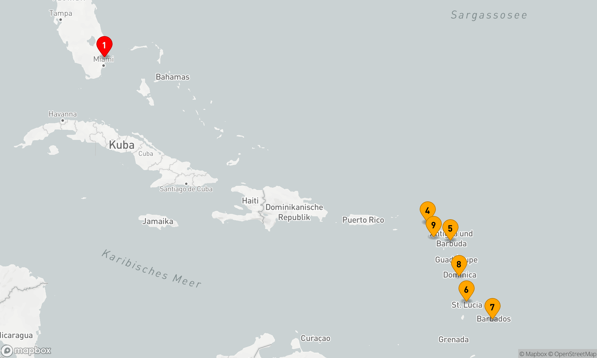 Route 11 Nächte - DAS BESTE DER SÜDLICHEN KARIBIK