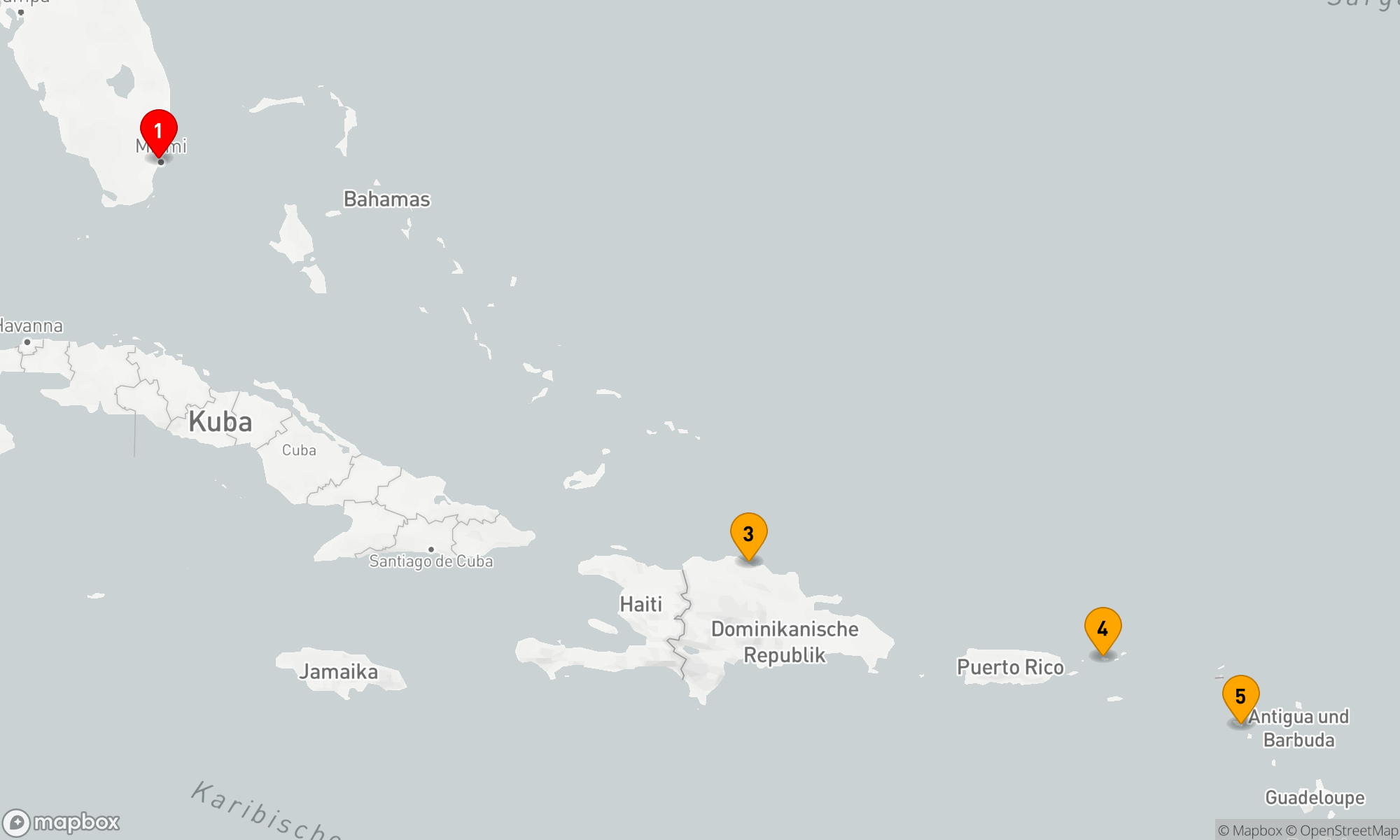 Route 7 Nächte - ST. THOMAS,  ST. KITTS & PUERTO PLATA