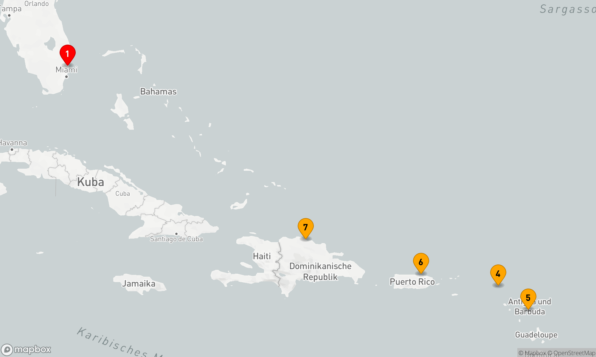 Route 8 Nächte - ST. MAARTEN,  ANTIGUA & SAN JUAN