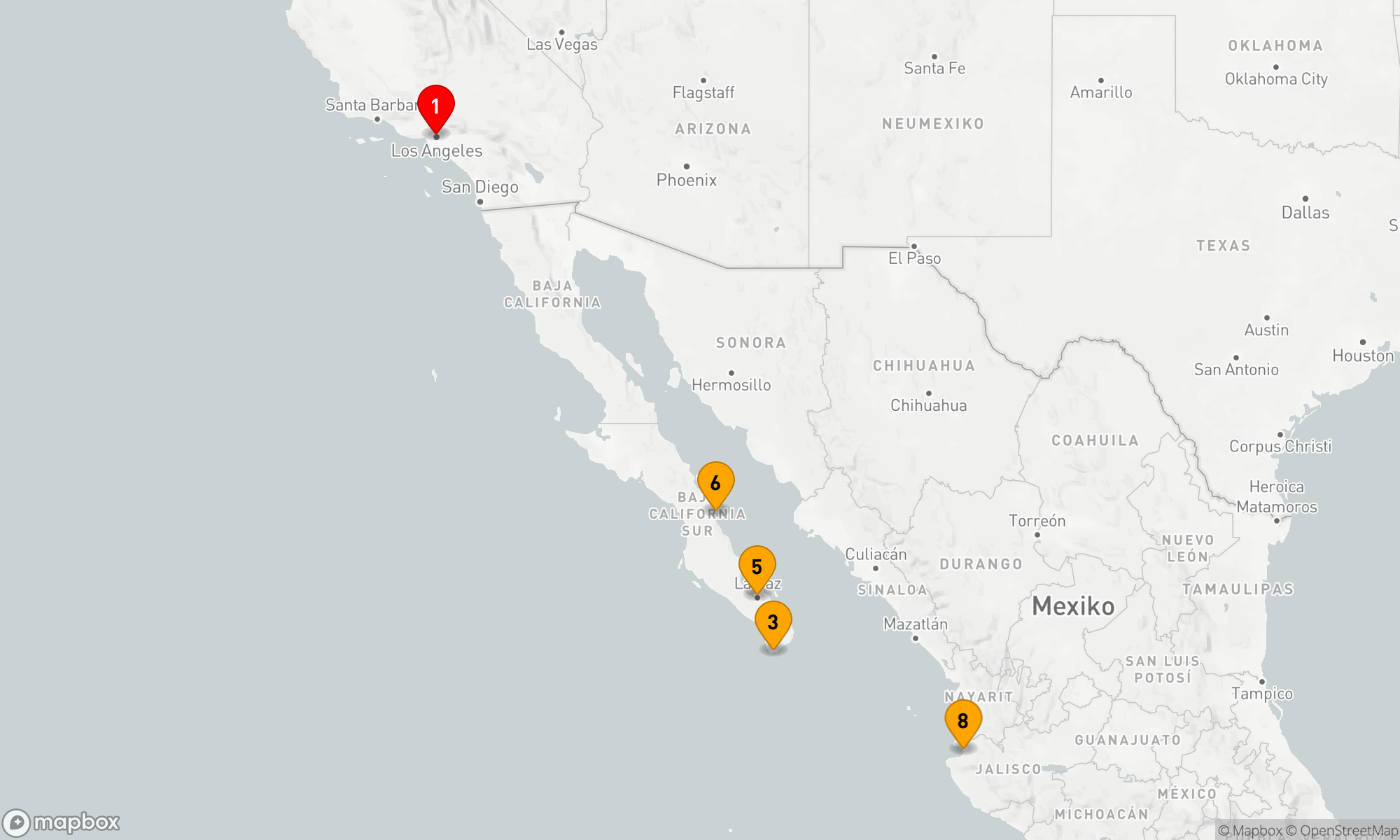 Route 10 Nächte - Baja Halbinsel & Meer von Cortez Urlaub
