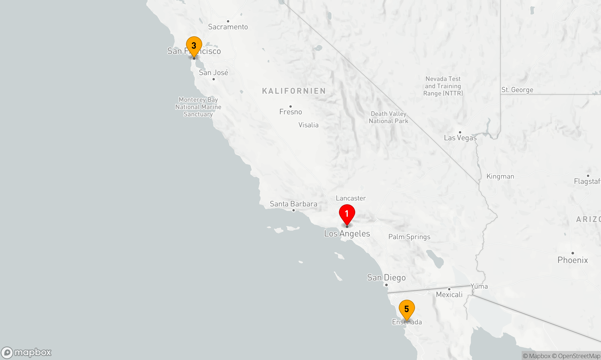 Route 5 Nächte - Westküstenausflug mit San Francisco