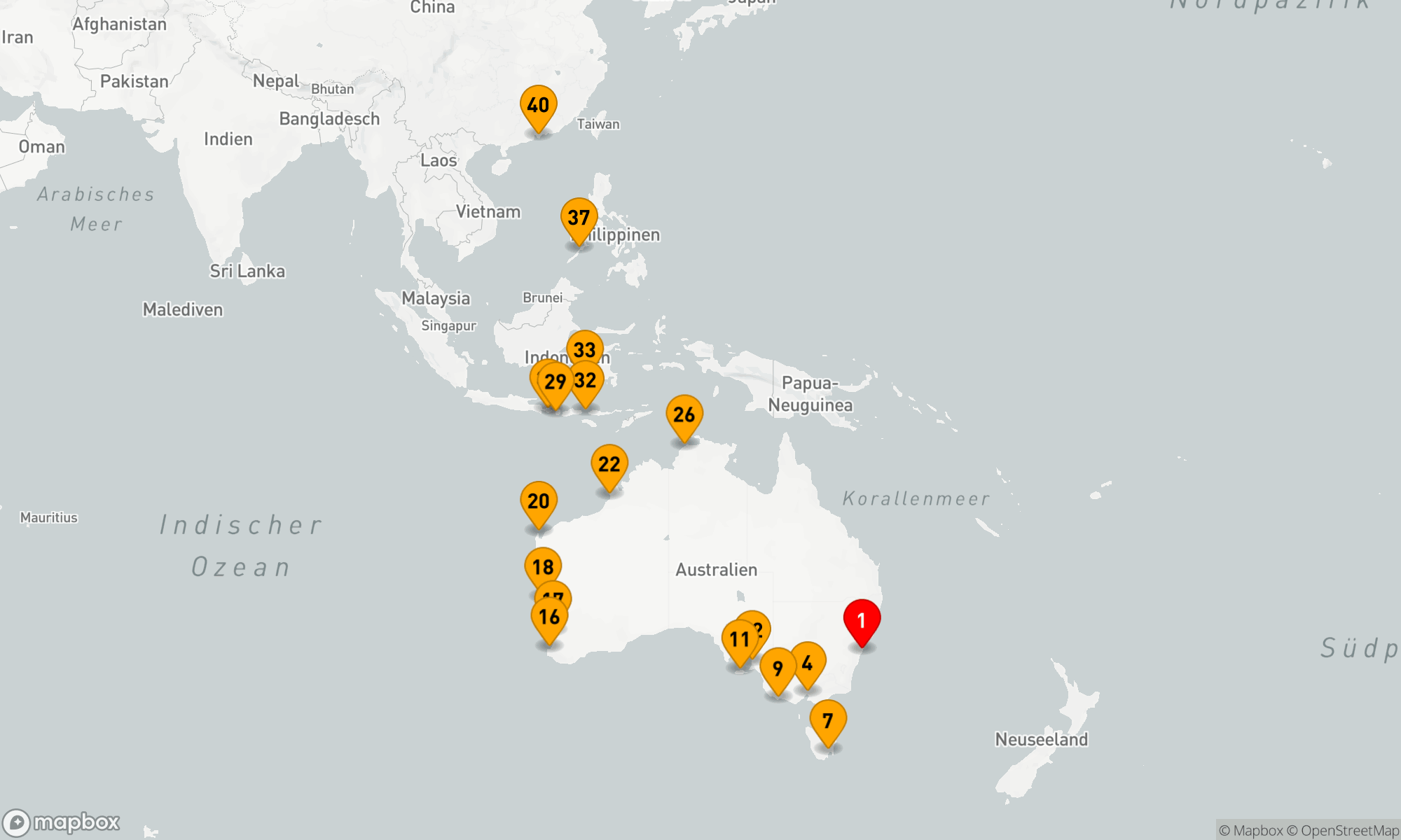 Route 39 Nächte - WELTKREUZFAHRT: WELTUMSEGELUNG & SAPHIRMEERE