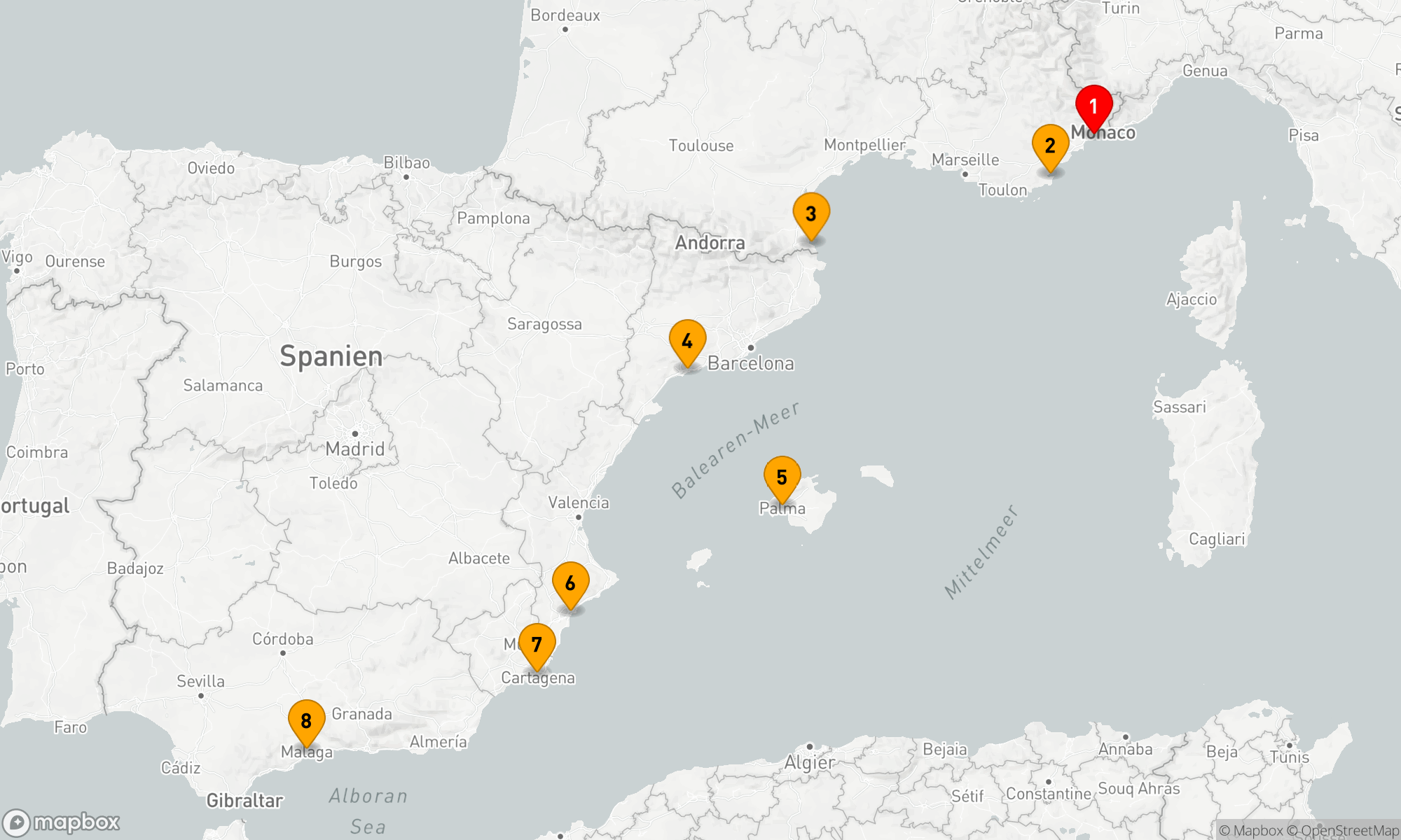 Route 7 Nächte - Mediterranes Juwel-Abenteuer