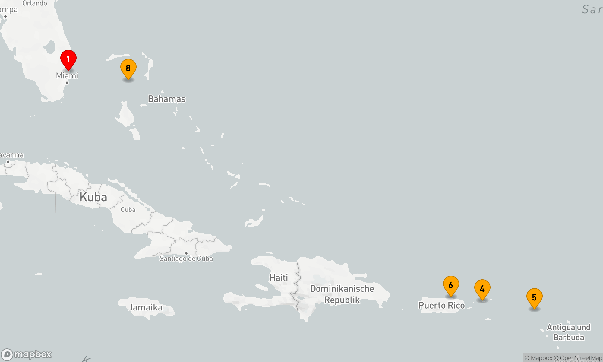 Route 8 Nächte - ÖSTLICHE KARIBIK & PERFEKTER TAG