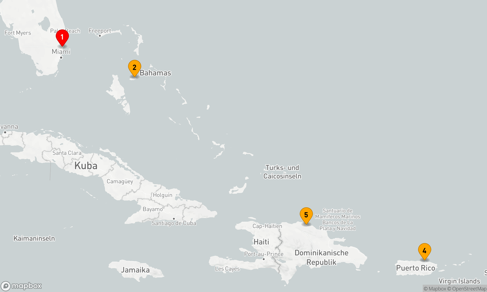 Route 6 Nächte - KREUZFAHRT IN DER ÖSTLICHEN KARIBIK
