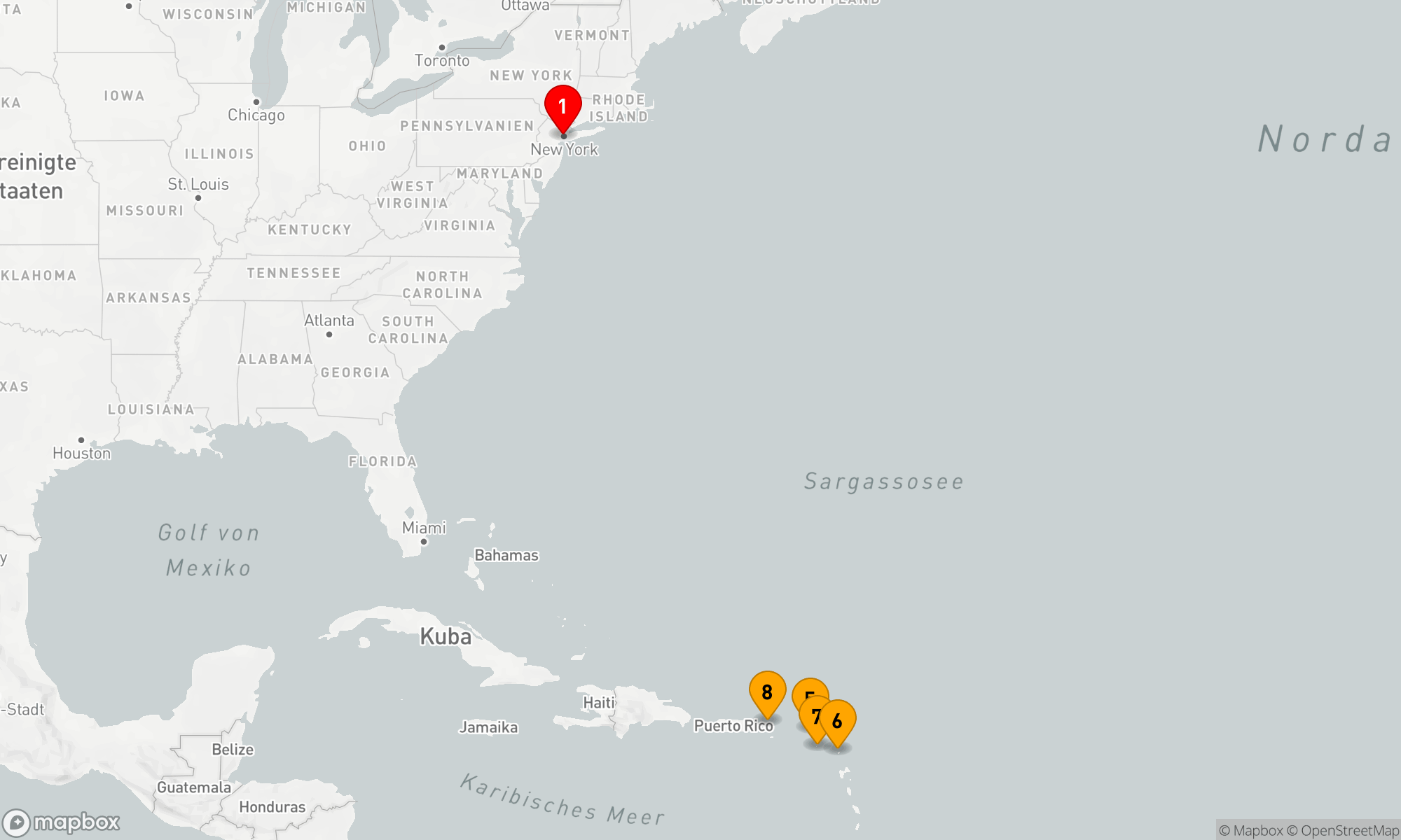 Route 11 Nächte - KREUZFAHRT IN DER ÖSTLICHEN KARIBIK