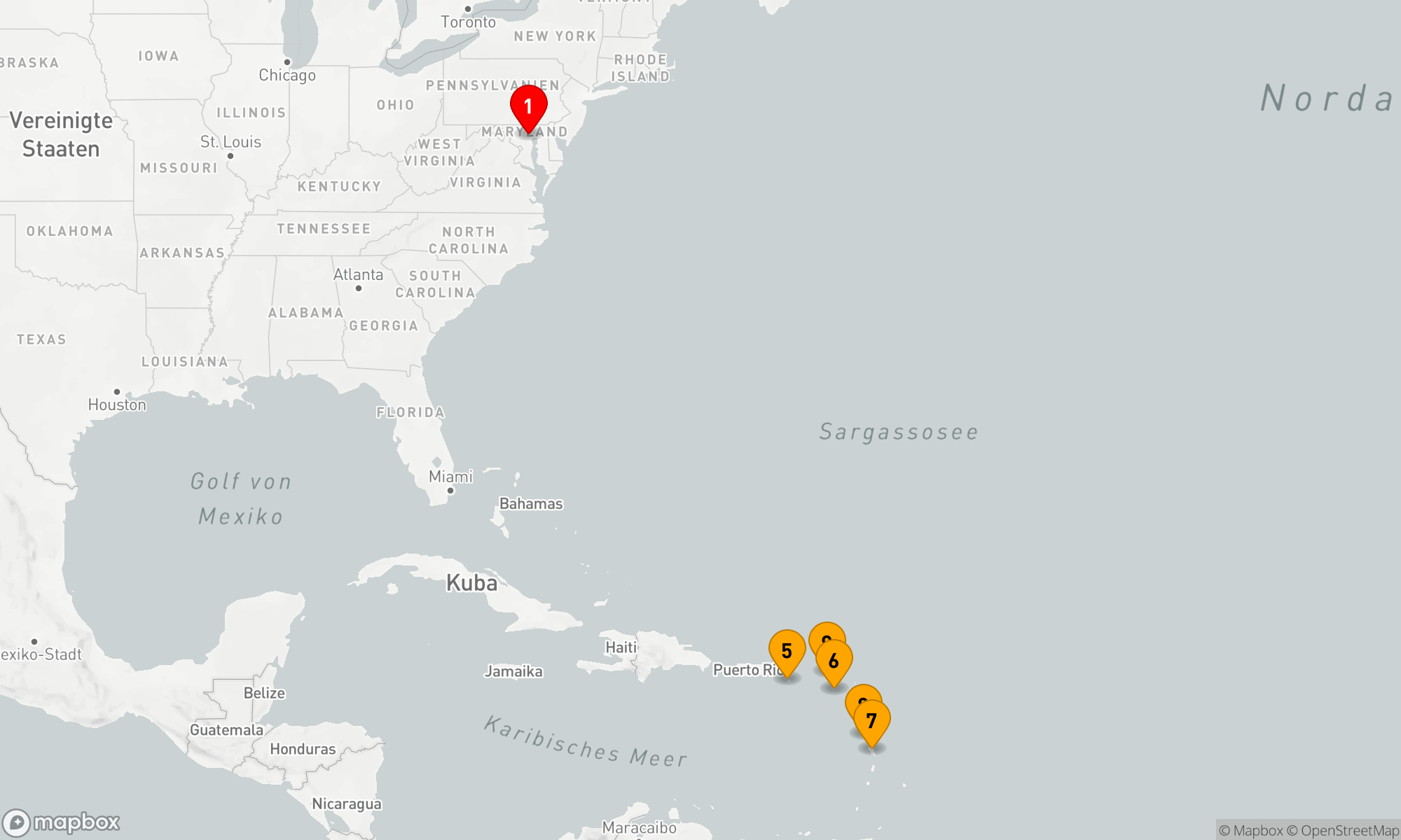 Route 12 Nächte - KREUZFAHRT IN DER SÜDLICHEN KARIBIK