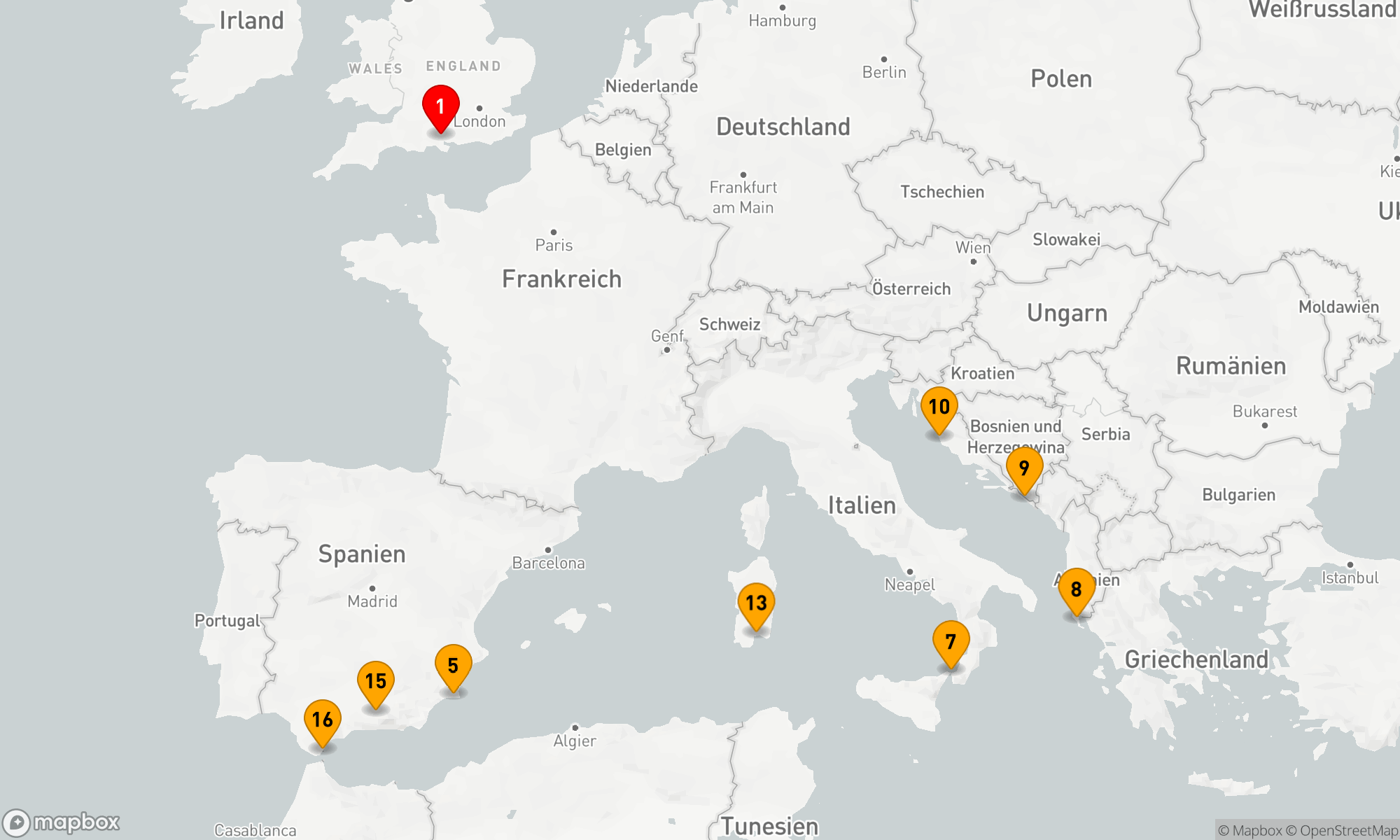 Route 18 Nächte - Westliches Mittelmeer- Griechenland- Adria (H612)