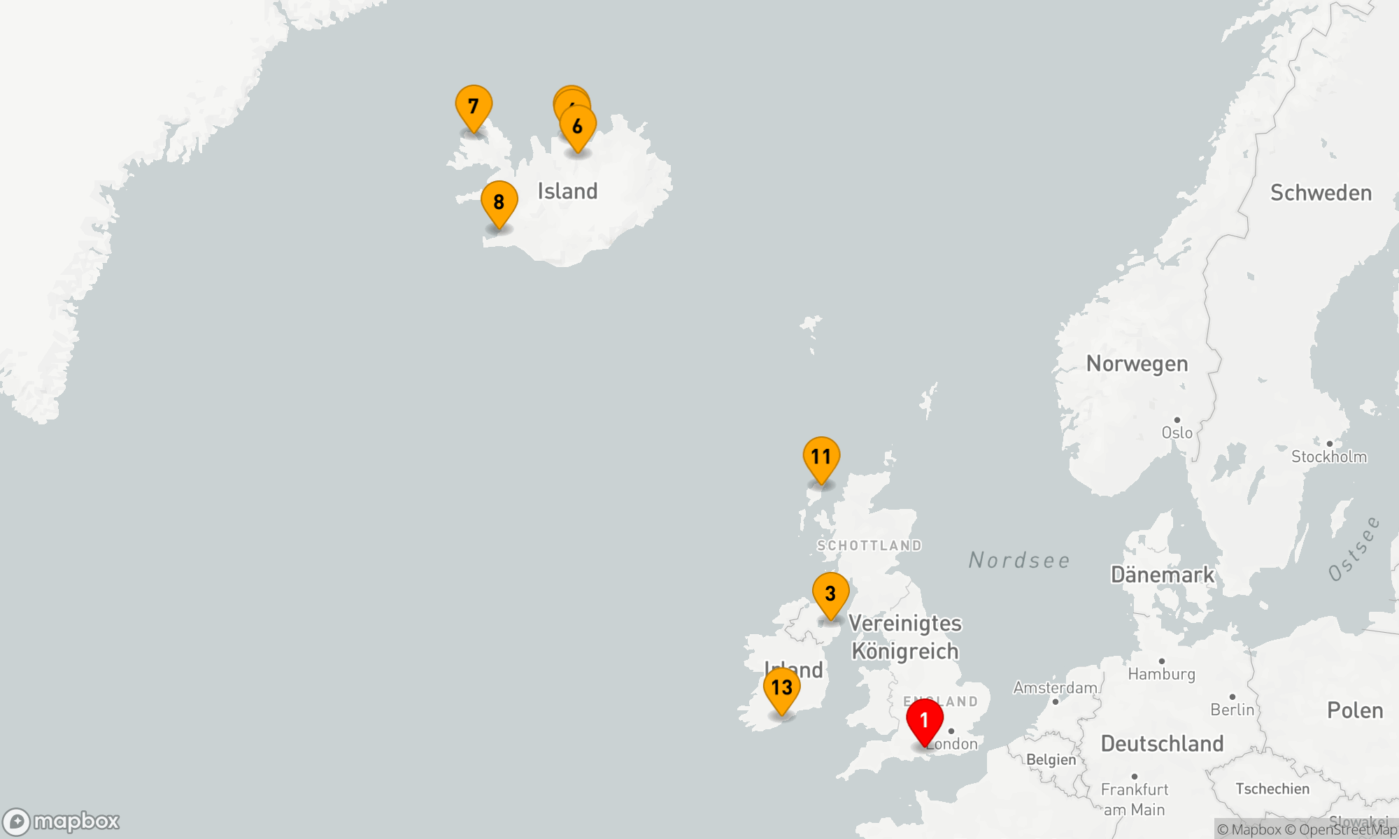 Route 14 Nächte - Britische Inseln - Island (H619)