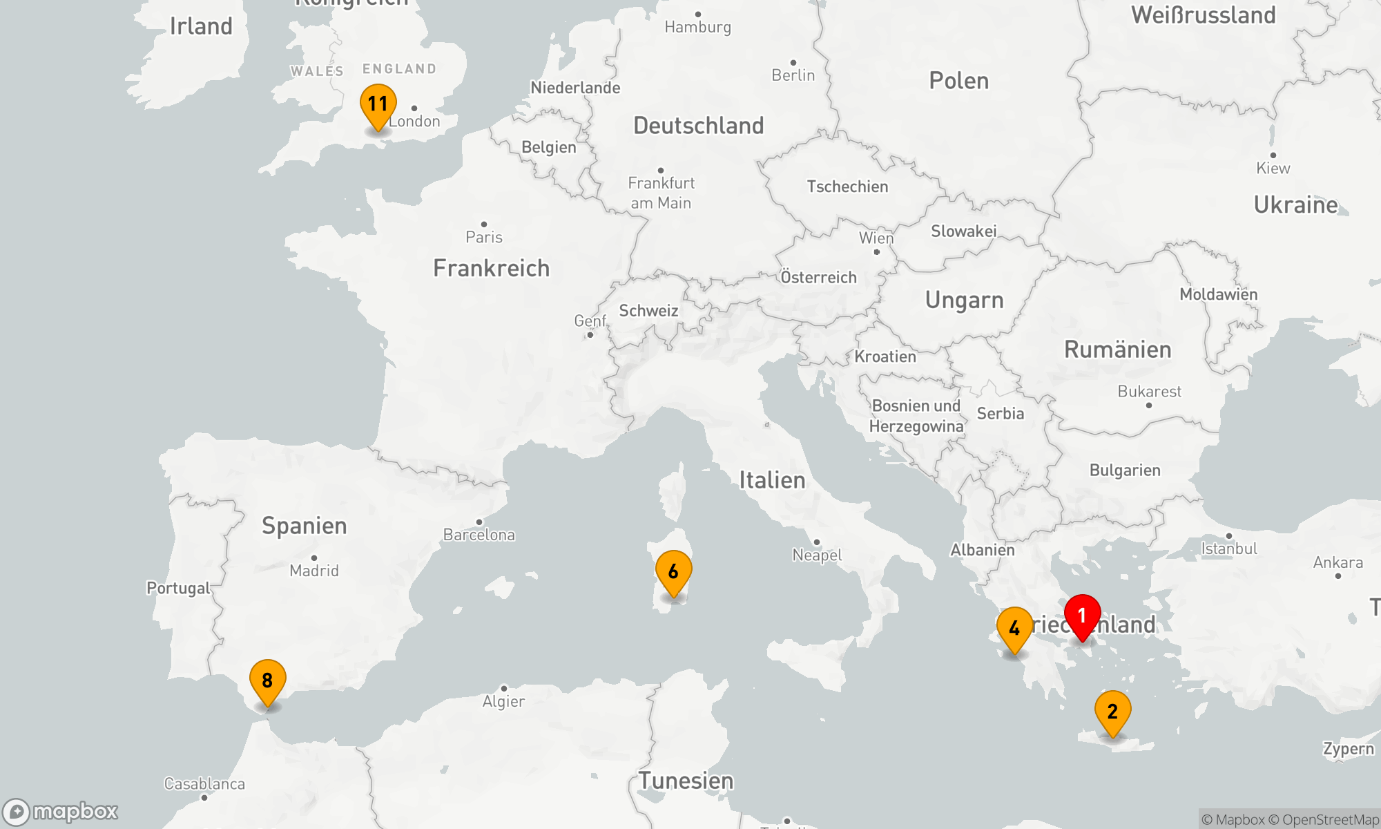 Route 10 Nächte - Westliches und östliches Mittelmeer (H624B)