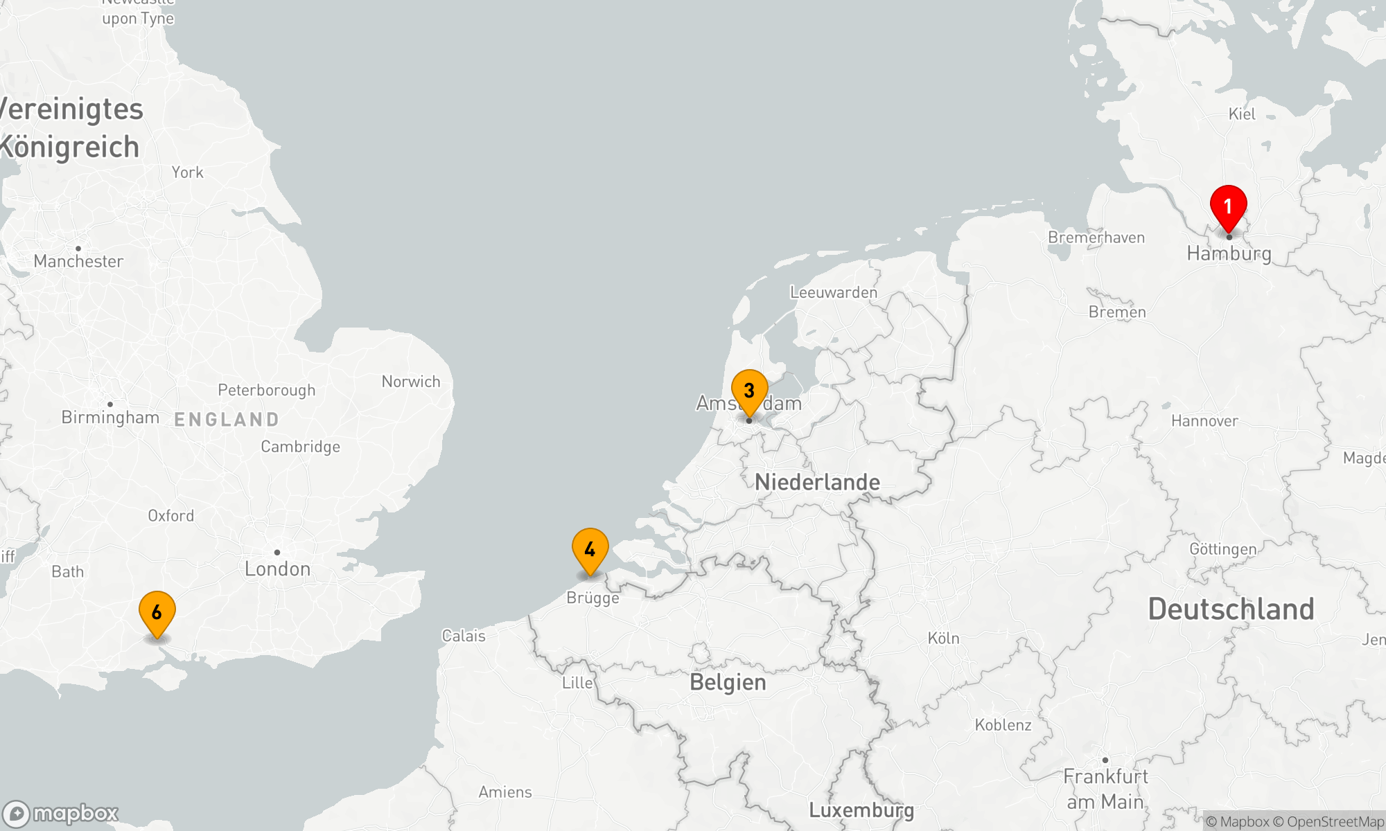Route 5 Nächte - Niederlande - Belgien ab Hamburg (H702B)
