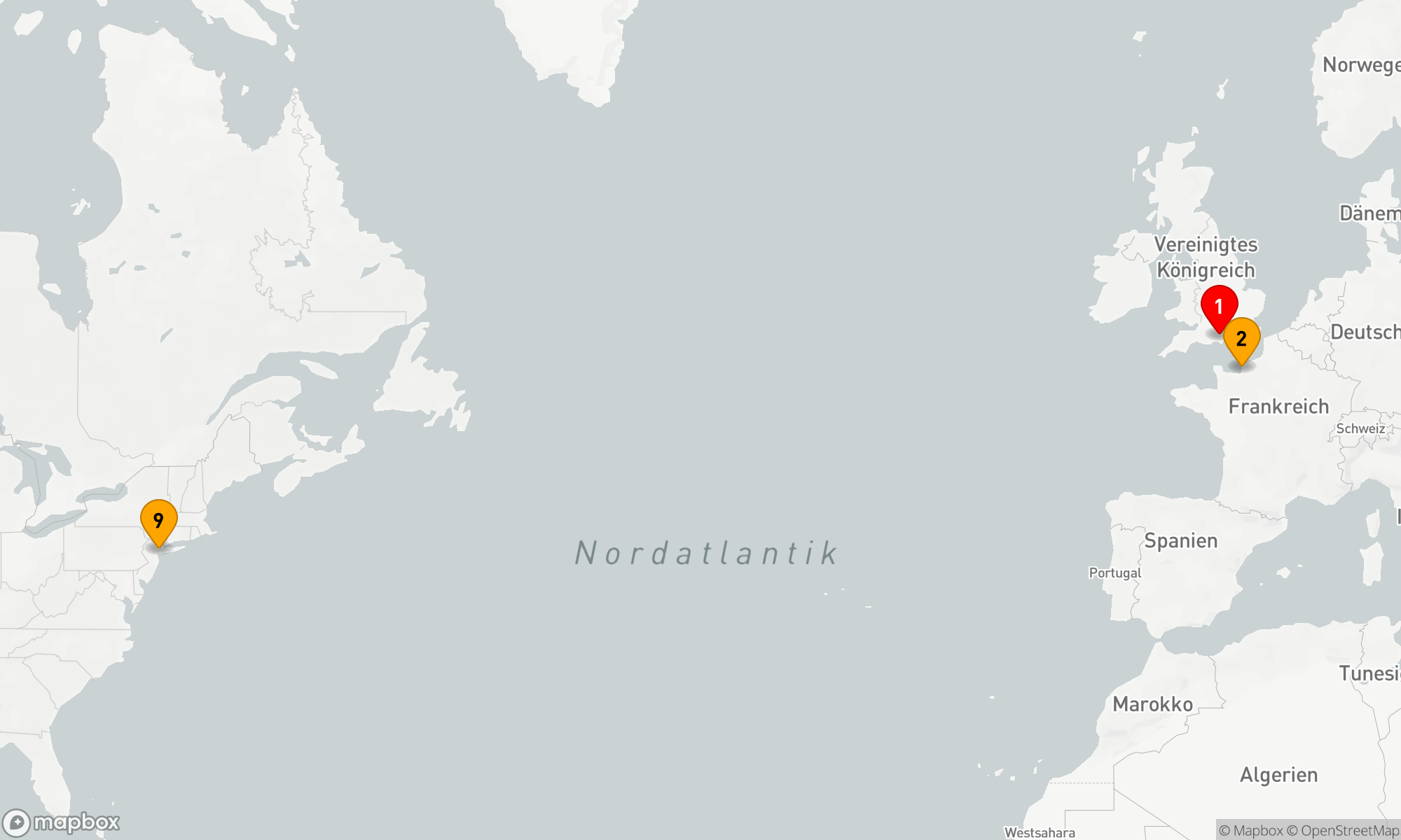 Route 15 Nächte - Transatlantik Hin und Zurück (M609B)