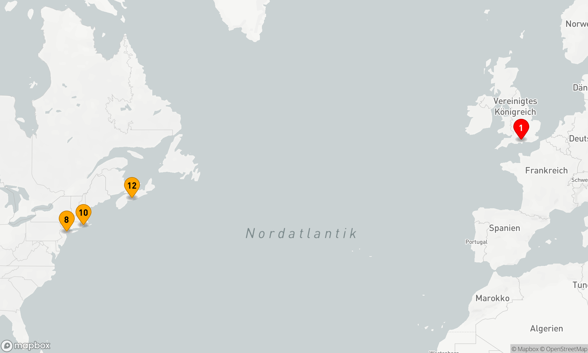 Route 14 Nächte - Transatlantik - Kanada - Neuengland (M613A)