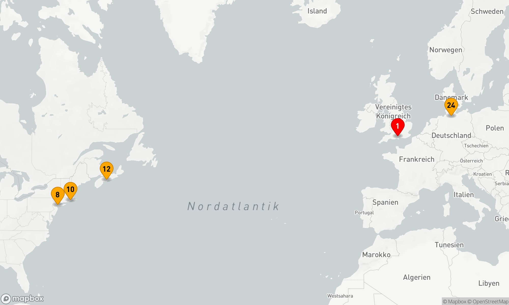 Route 23 Nächte - Transatlantik - Kanada - Neuengland bis Hamburg (M613C)