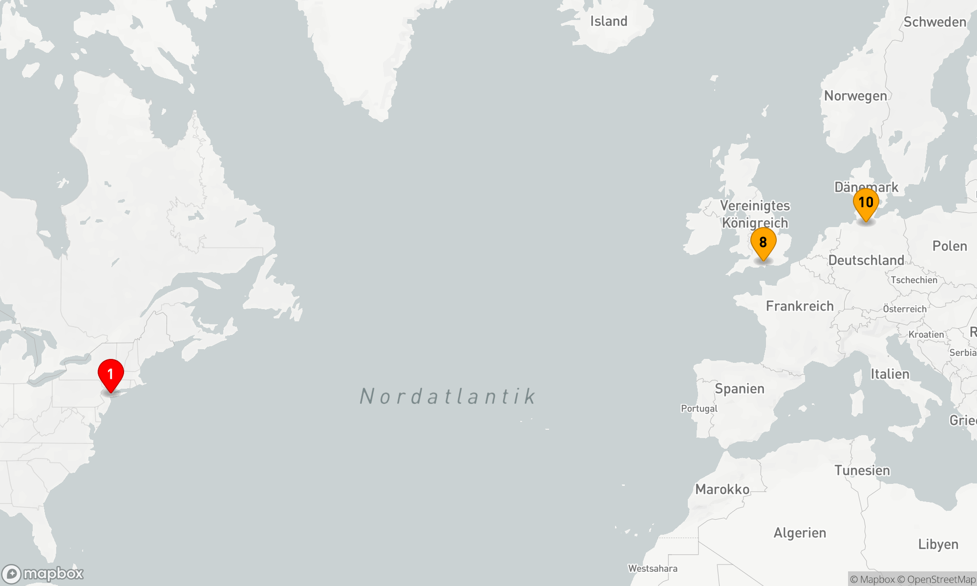 Route 9 Nächte - Transatlantik bis Hamburg (M615)