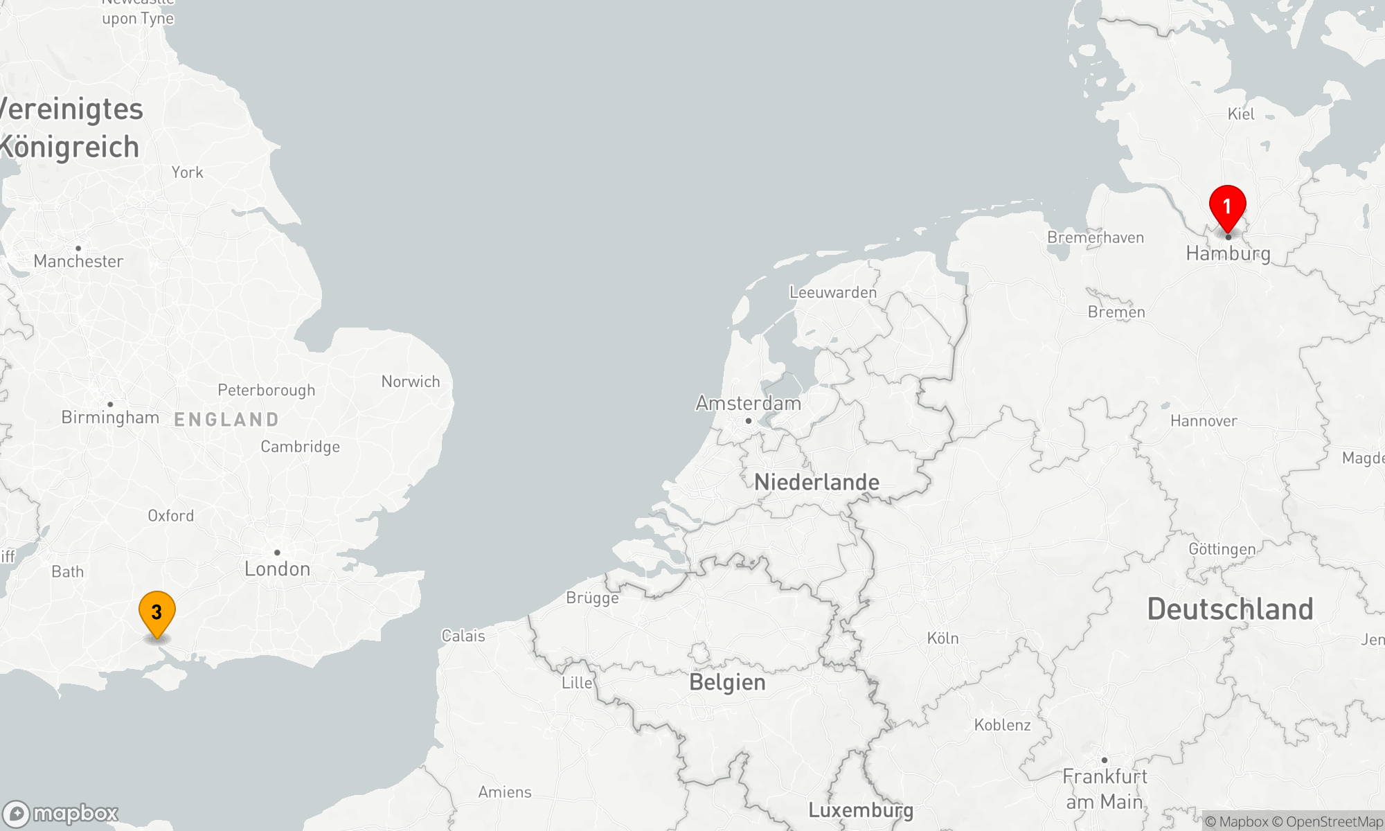 Route 2 Nächte - Kurzreise ab Hamburg (M616A)