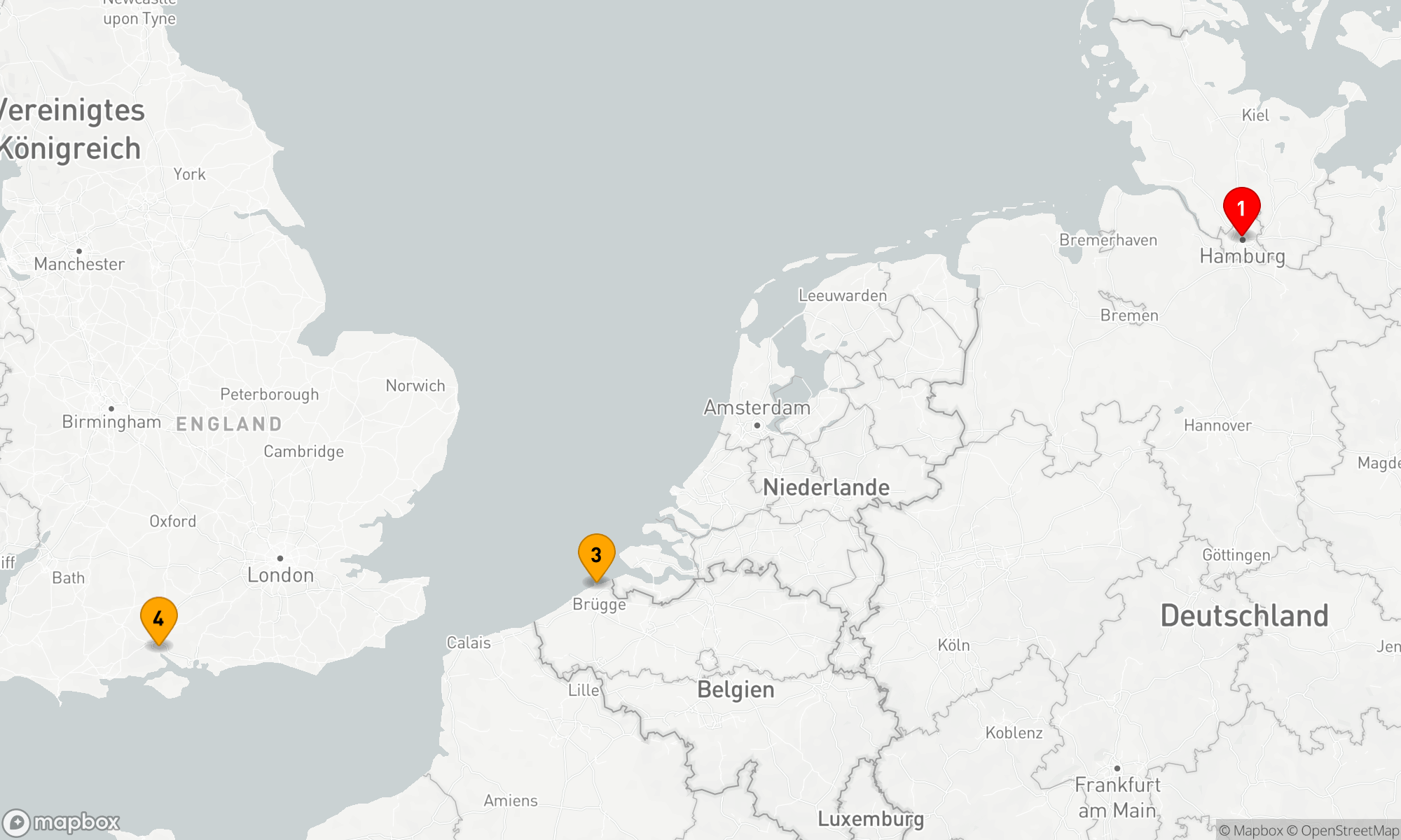 Route 3 Nächte - Kurzreise Belgien ab Hamburg (M627A)