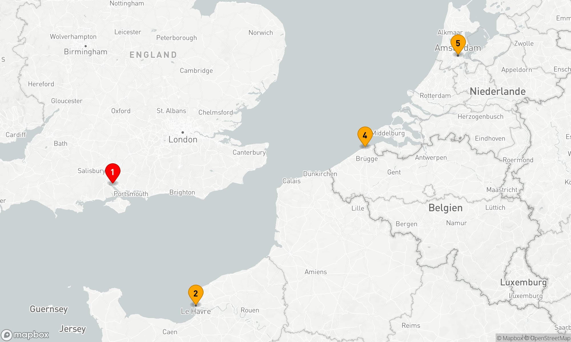 Route 7 Nächte - Frankreich - Niederlande - Belgien (M633)