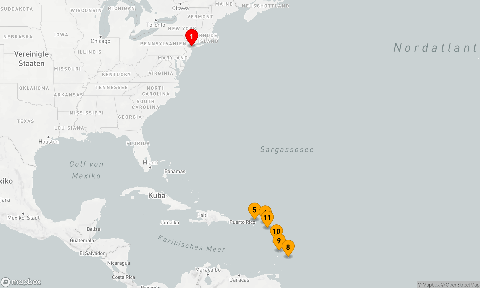 Route 14 Nächte - Weihnachts- und Neujahrsreise Karibik (M701)
