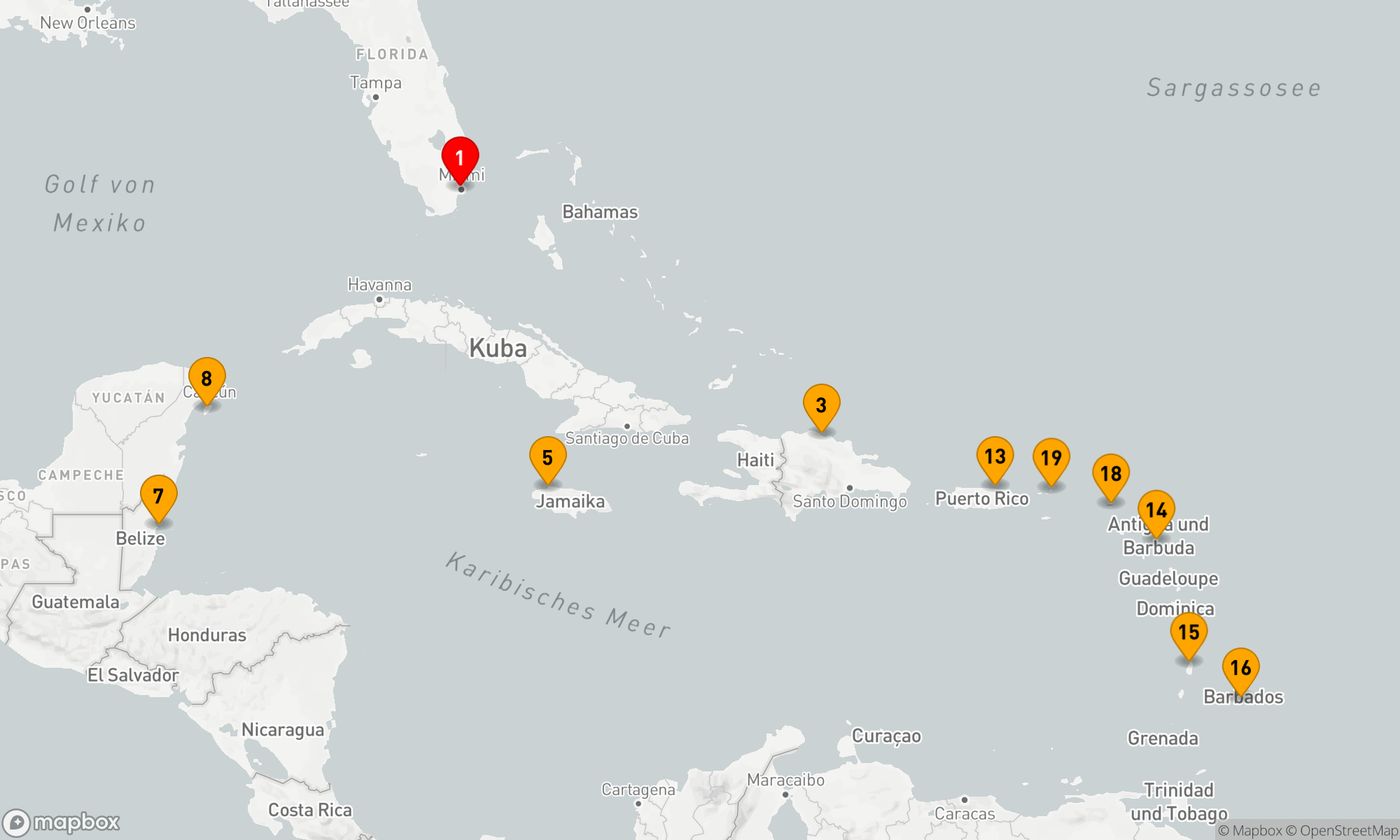 Route 21 Nächte - Karibik - Mittelamerika (Q603A)