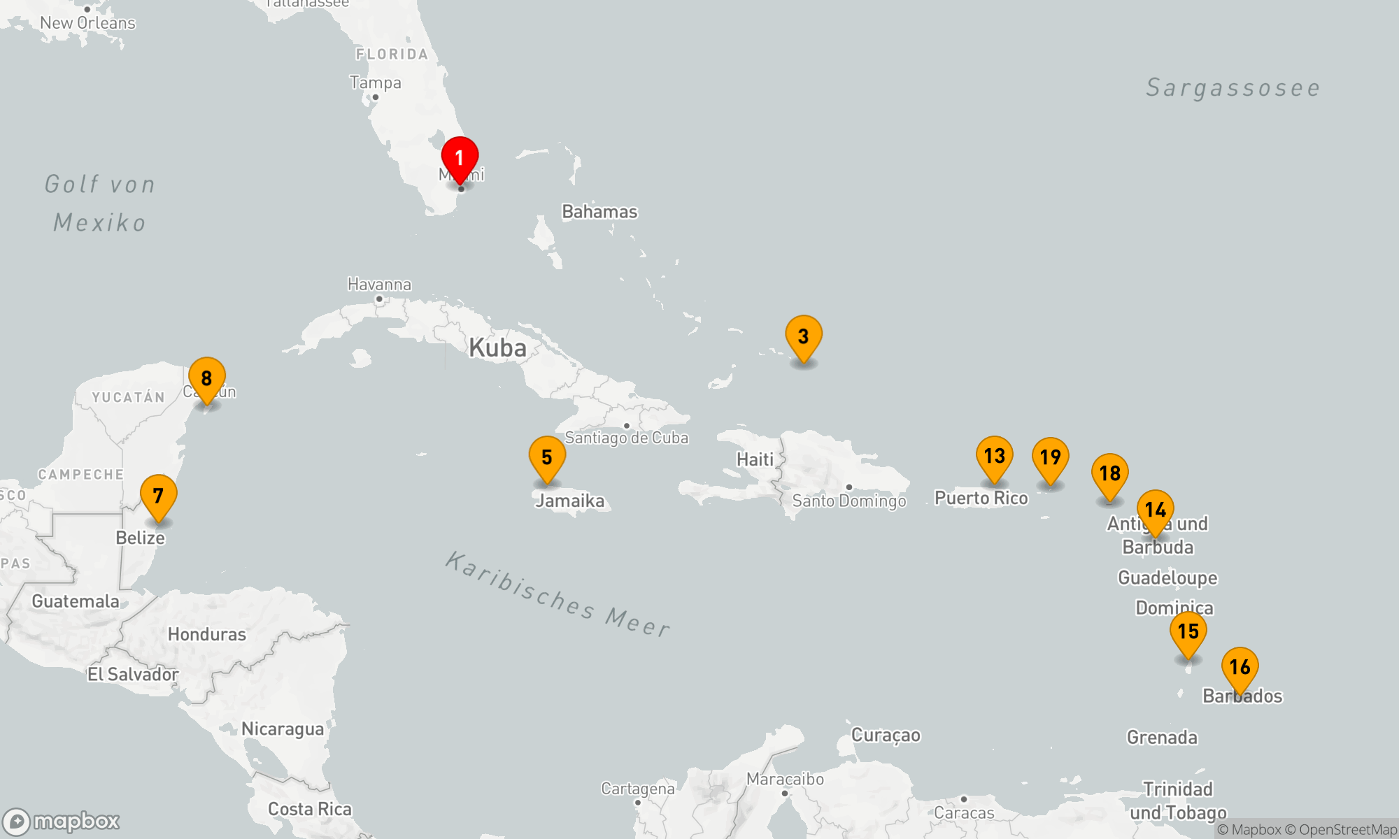 Route 21 Nächte - Karibik - Mittelamerika (Q607A)