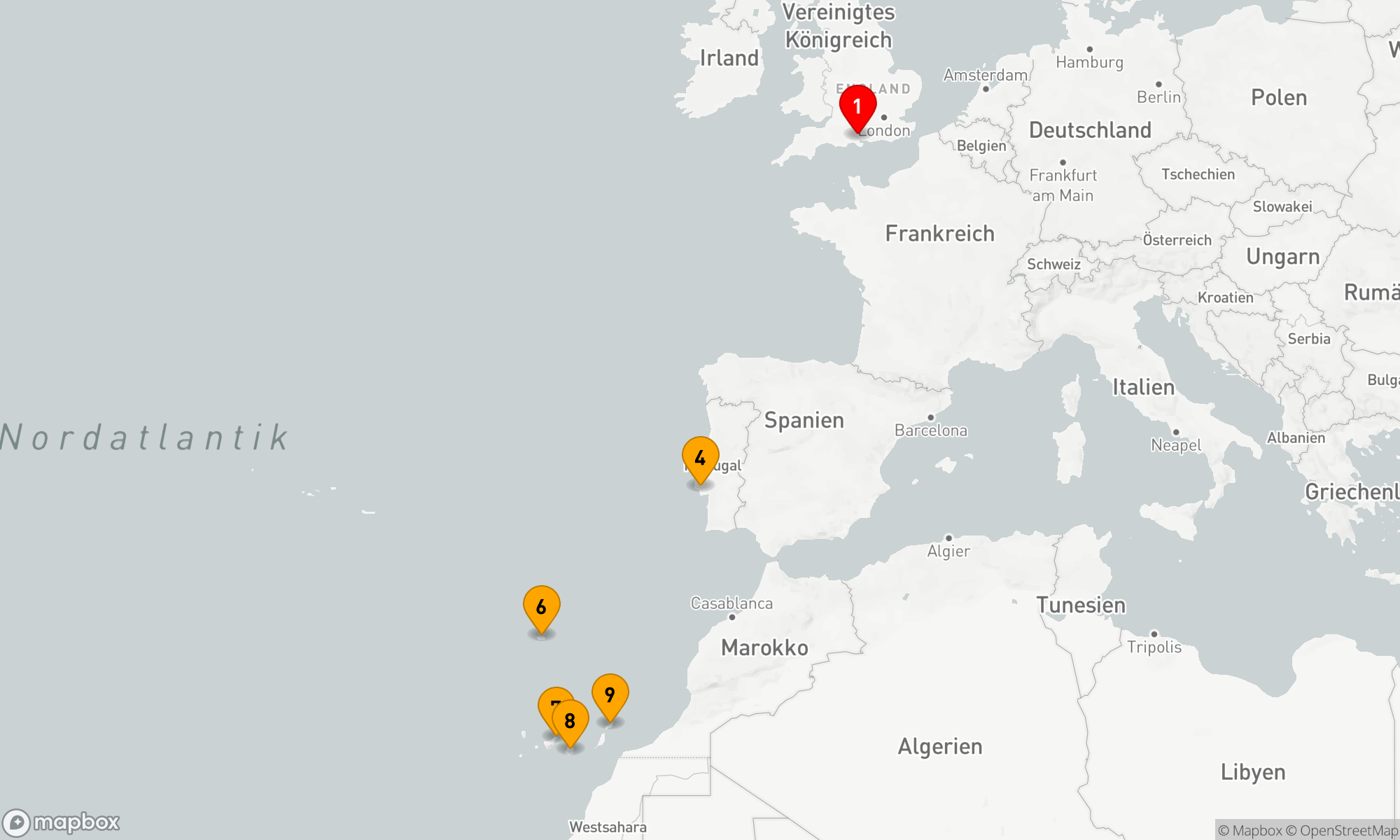 Route 12 Nächte - Weihnachtsreise Kanarische Inseln - Portugal (V531)