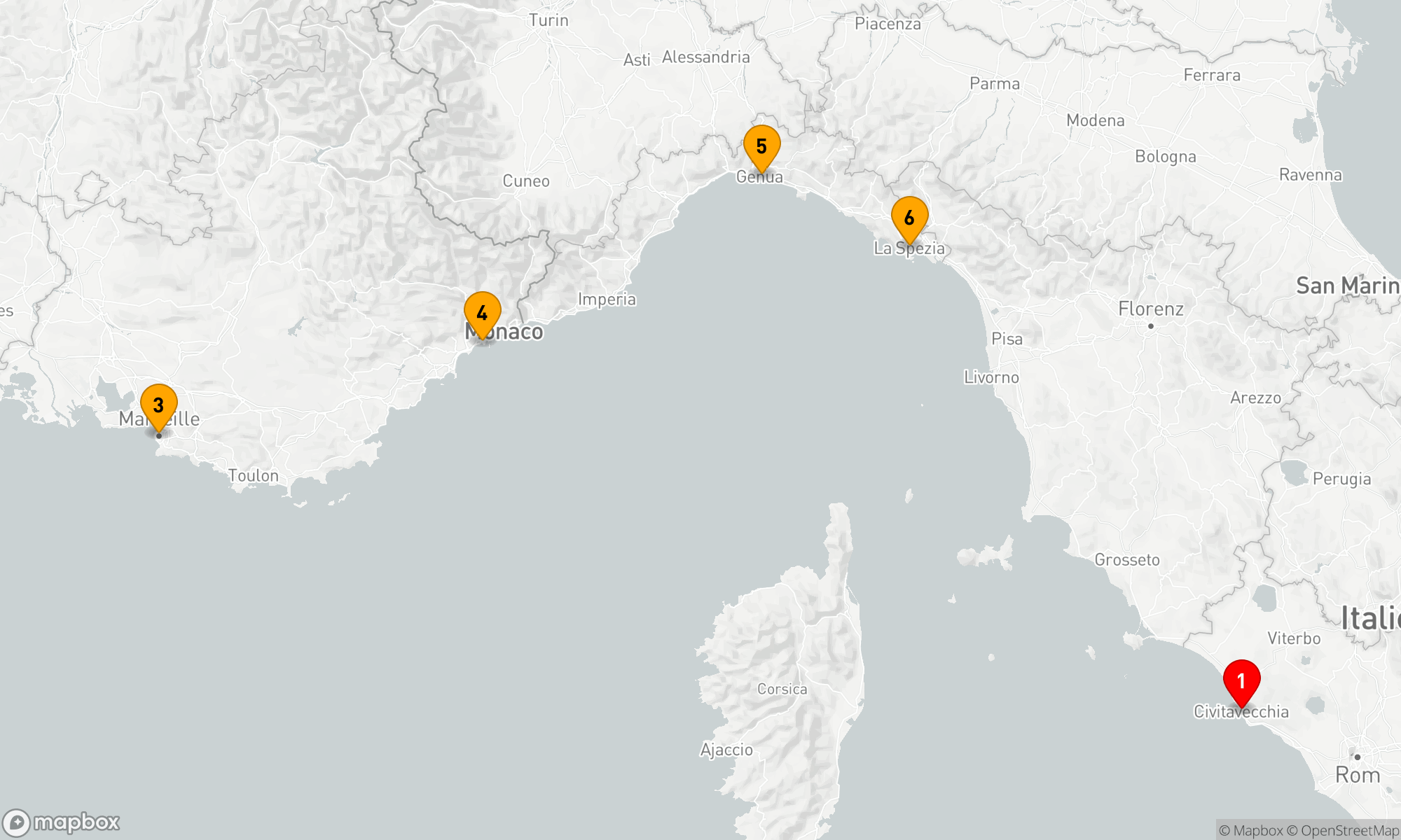 Route 7 Nächte - Frankreich - Italien (V614A)