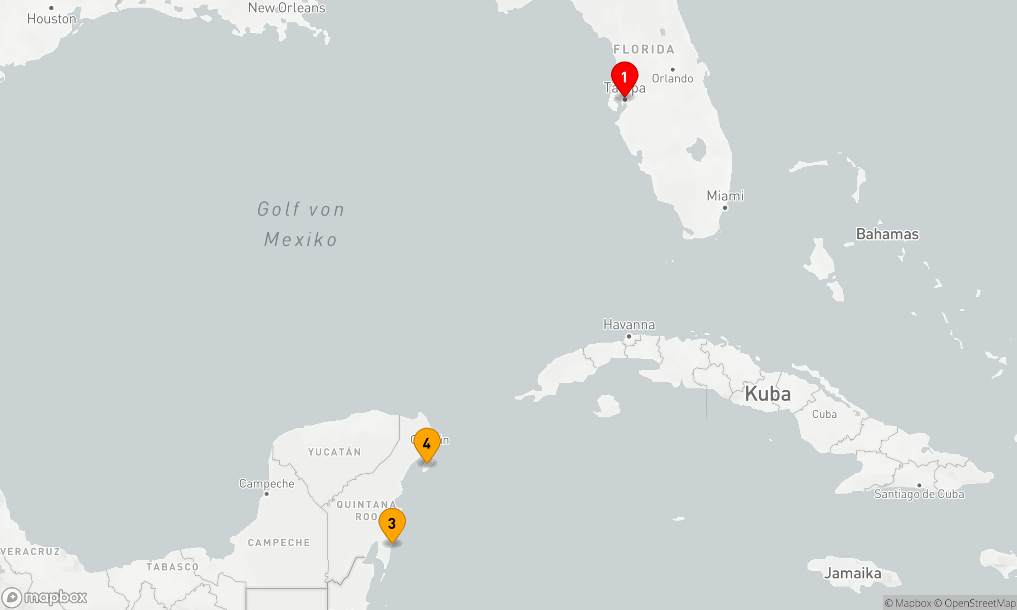 Route 5 Nächte - KREUZFAHRT IN DER WESTLICHEN KARIBIK