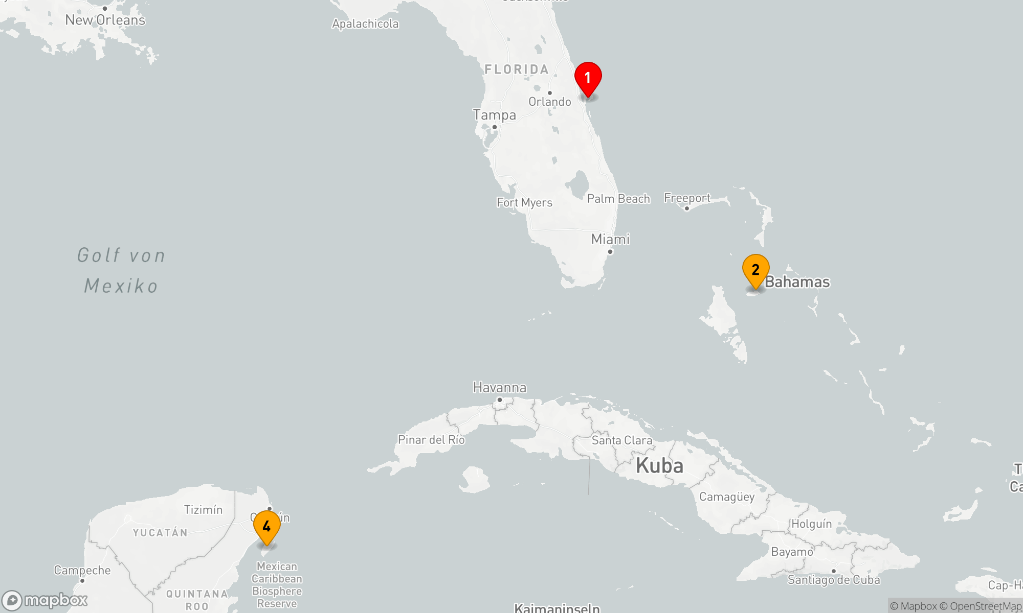 Route 5 Nächte - KREUZFAHRT IN DER WESTLICHEN KARIBIK