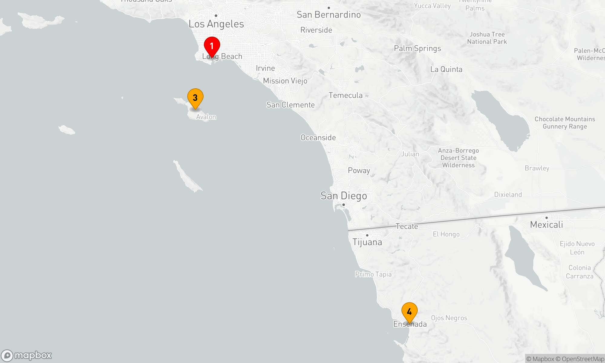 Route 4 Nächte - CATALINA & ENSENADA KREUZFAHRT