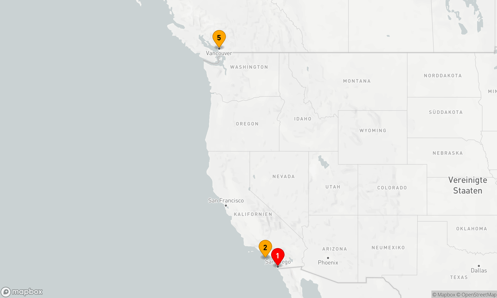 Route 4 Nächte - KREUZFAHRT AN DER PAZIFIKKÜSTE