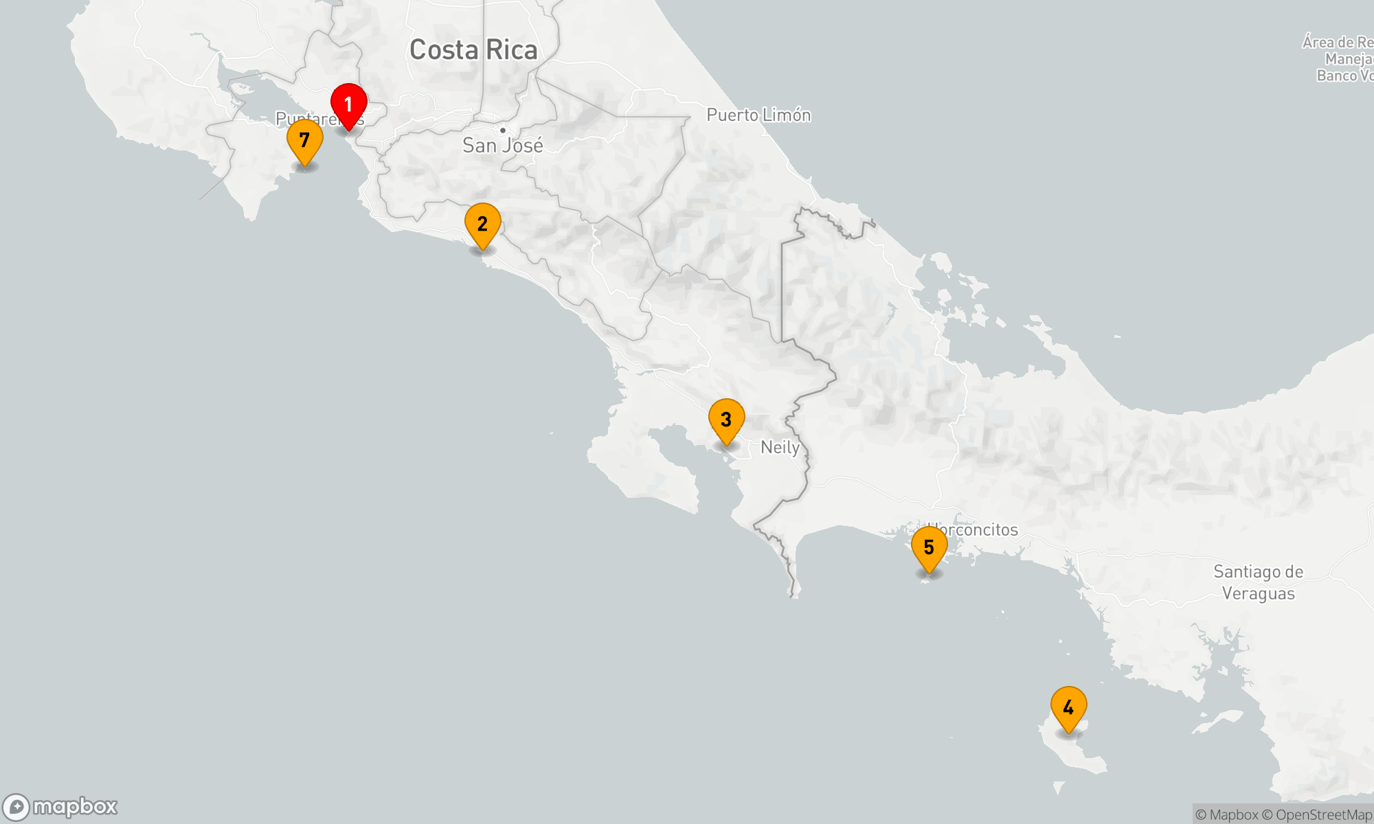 Route 7 Nächte - Costa Rica und Panama Weihnachtskreuzfahrt