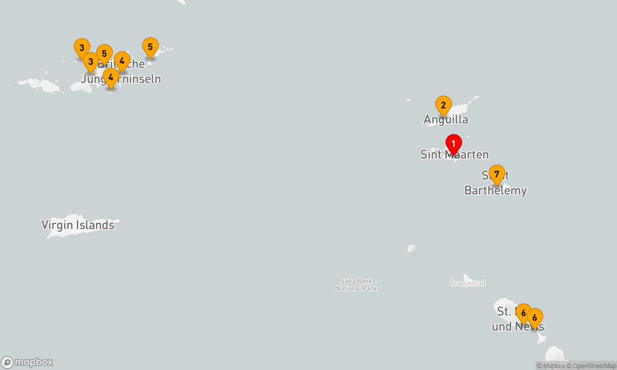 Route 7 Nächte - Treasure Inseln