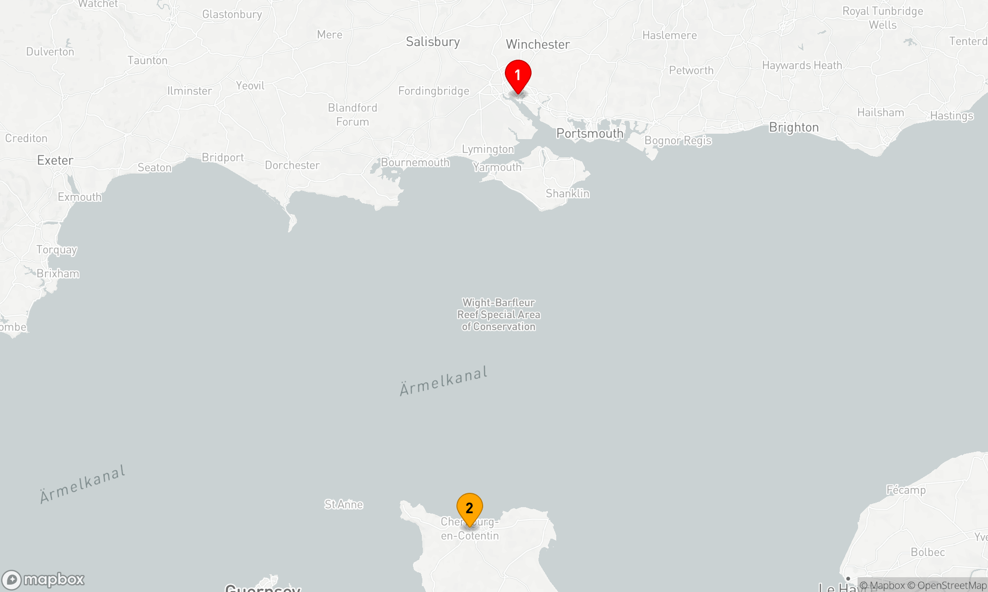 Route 2 Nächte - Kreuzfahrtzauber am Ärmelkanal
