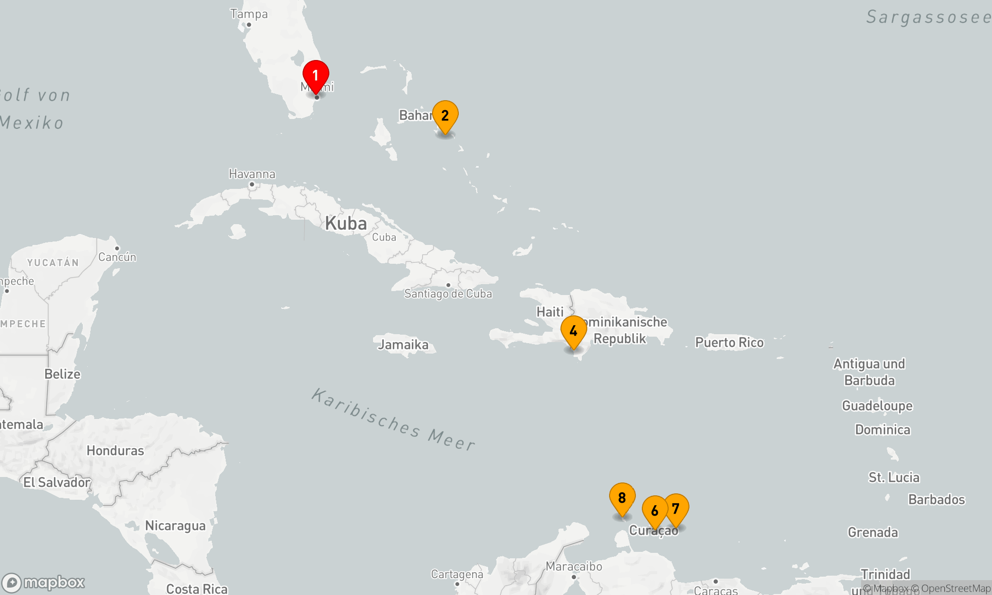 Route 10 Nächte - SÜDLICHE KARIBIK: CABO ROJO & ABC INSELN
