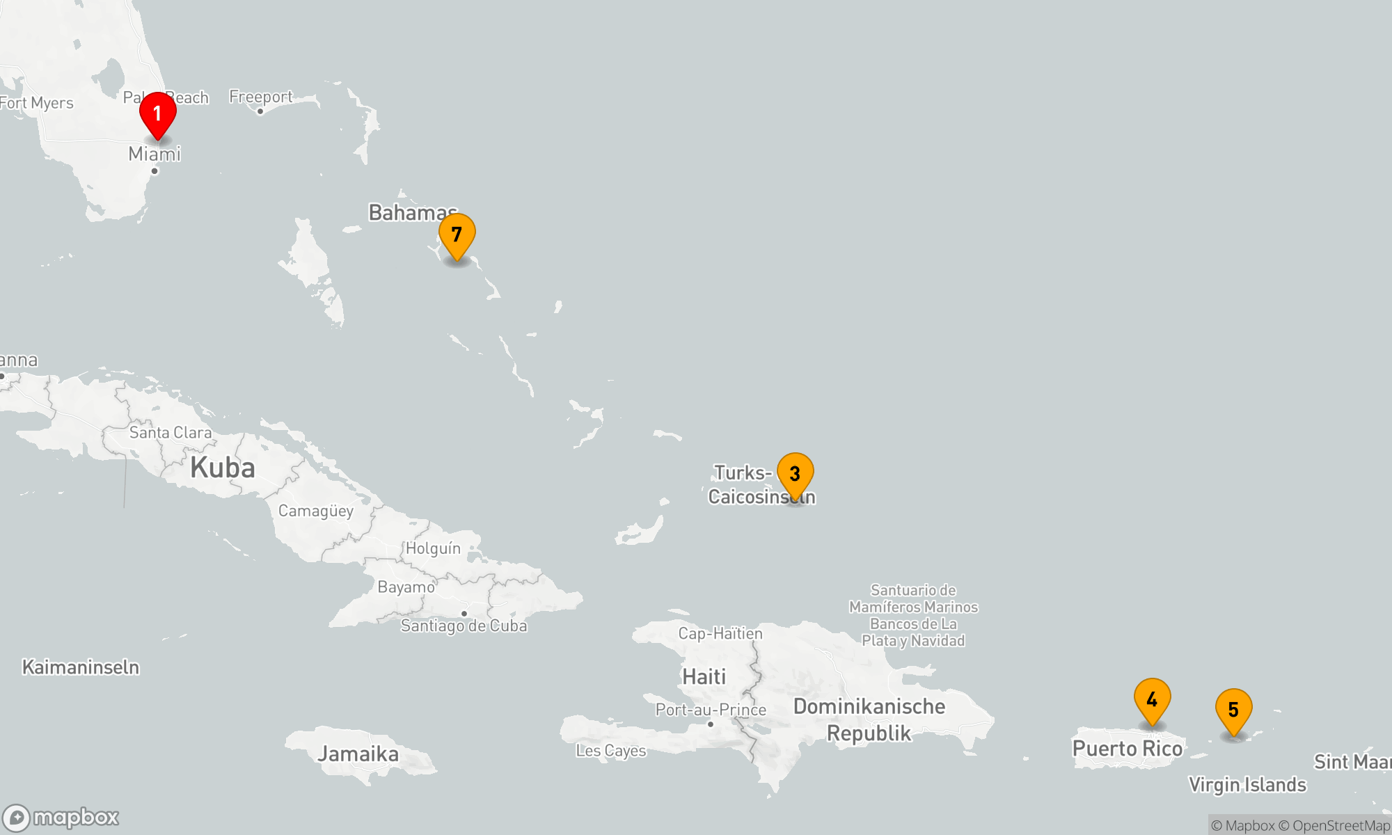 Route 7 Nächte - ÖSTLICHE KARIBIK: SAN JUAN & ST. THOMAS URLAUB