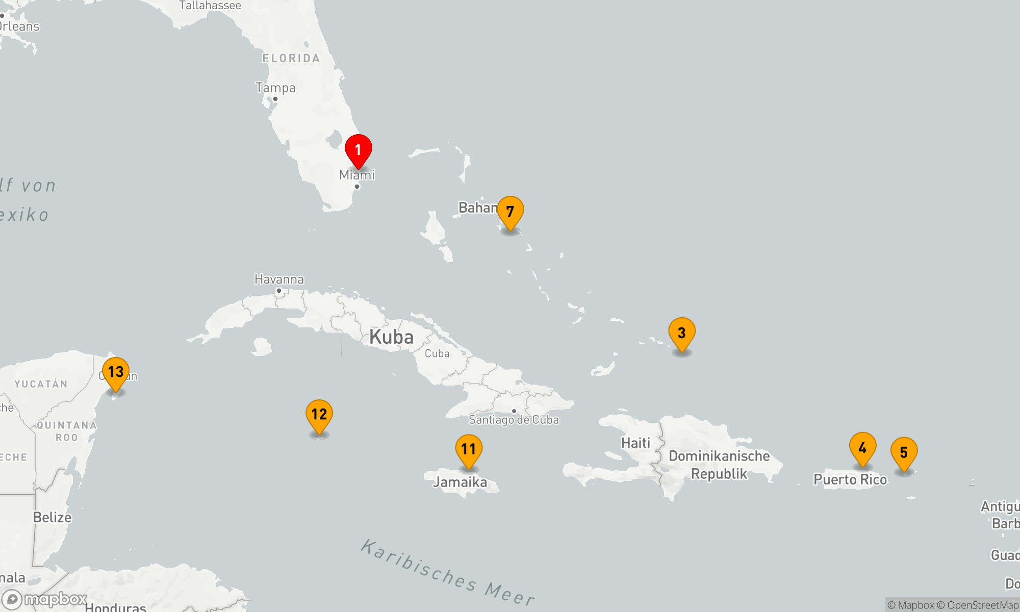 Route 14 Nächte - ÖSTLICHE & WESTLICHE KARIBIK: SAN JUAN & MEXIKO