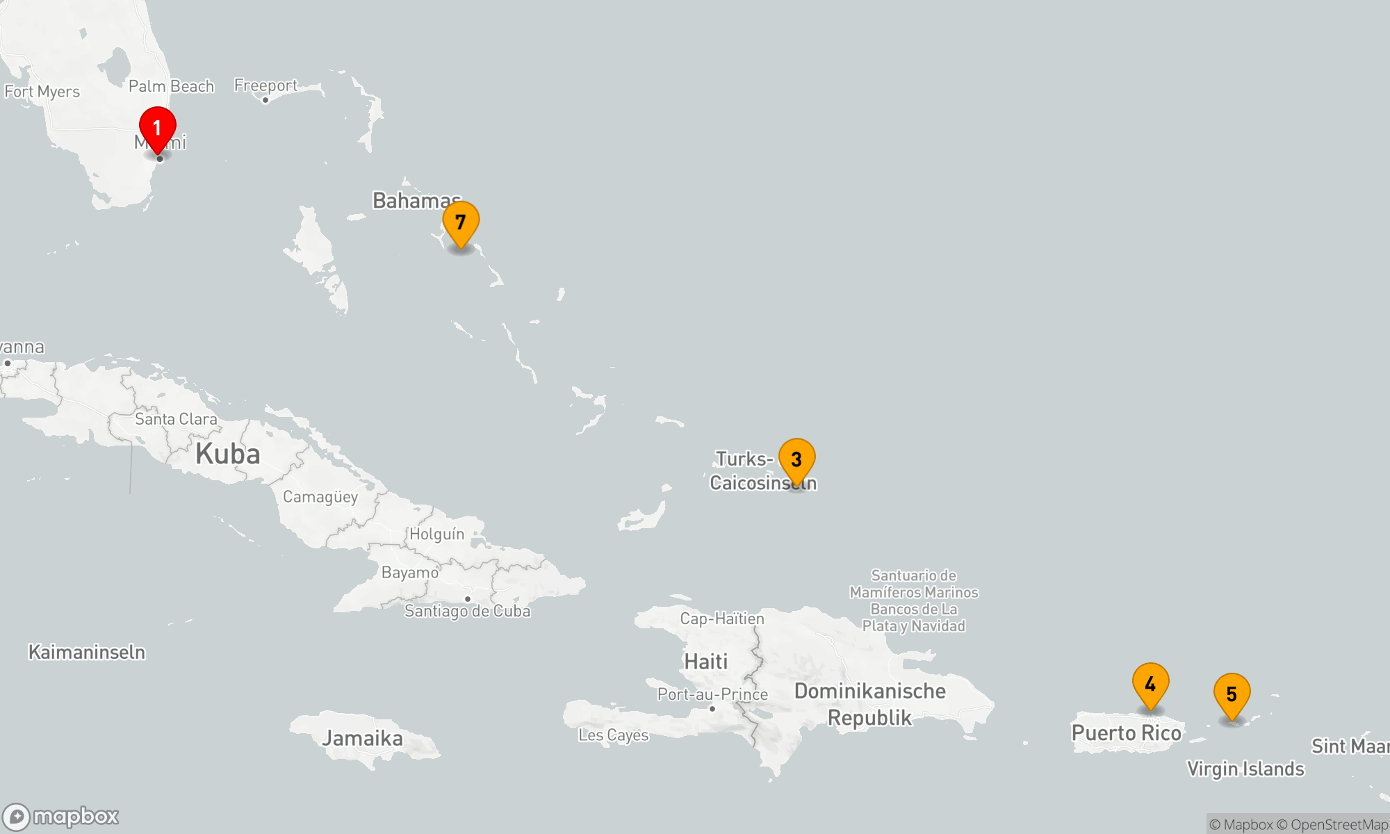 Route 7 Nächte - ÖSTLICHE KARIBIK: SAN JUAN & ST. THOMAS