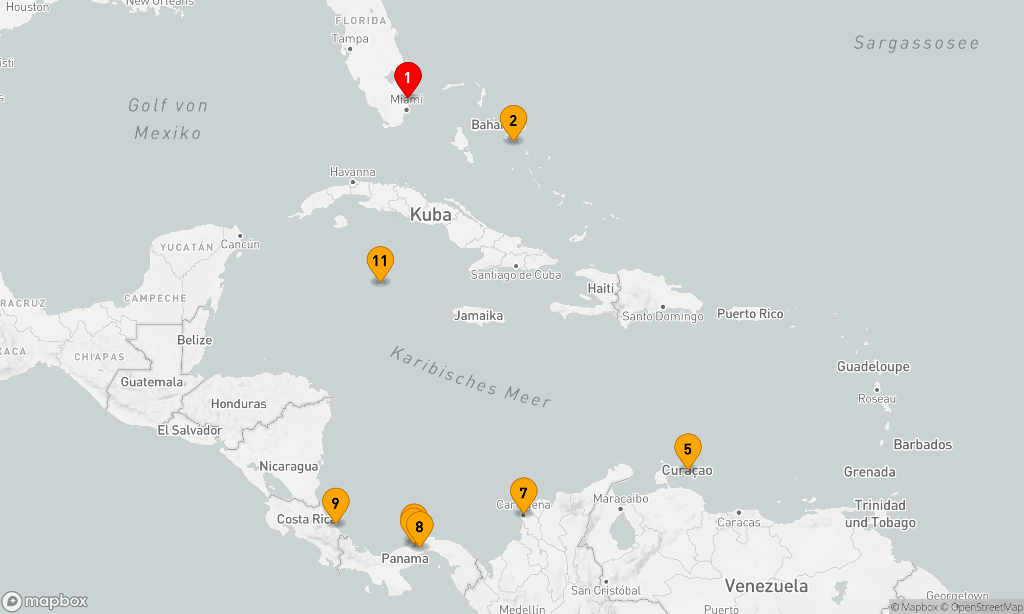 Route 12 Nächte - ENTDECKUNG DES PANAMAKANALS: COSTA RICA & GROSSE ANTILLEN