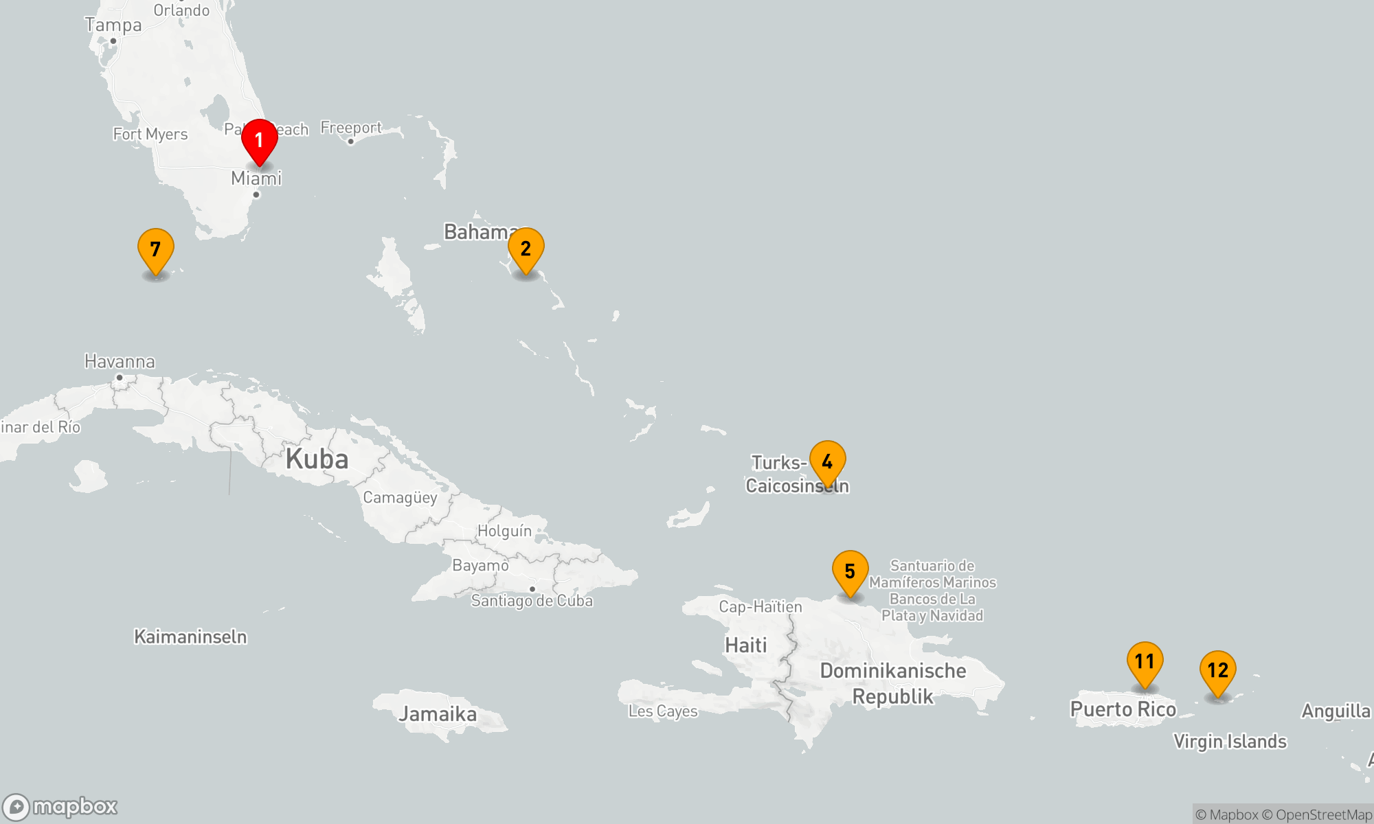 Route 14 Nächte - ÖSTLICHE KARIBIK: BAHAMAS & SAN JUAN